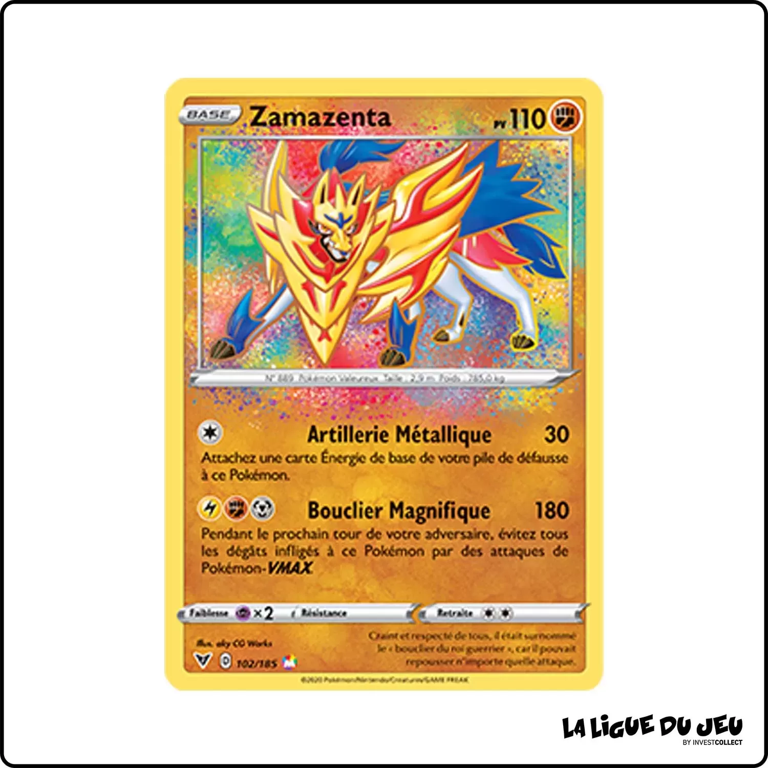 Ultra - Pokemon - Voltage Éclatant - Zamazenta 102/185 Pokemon Company - 1