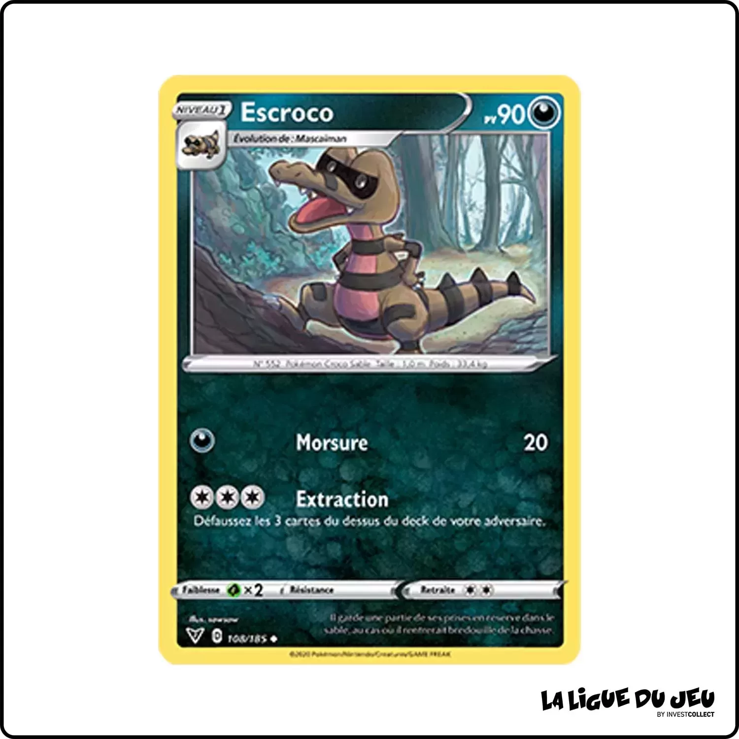 Peu commune - Pokemon - Voltage Éclatant - Escroco 108/185 Pokemon Company - 1