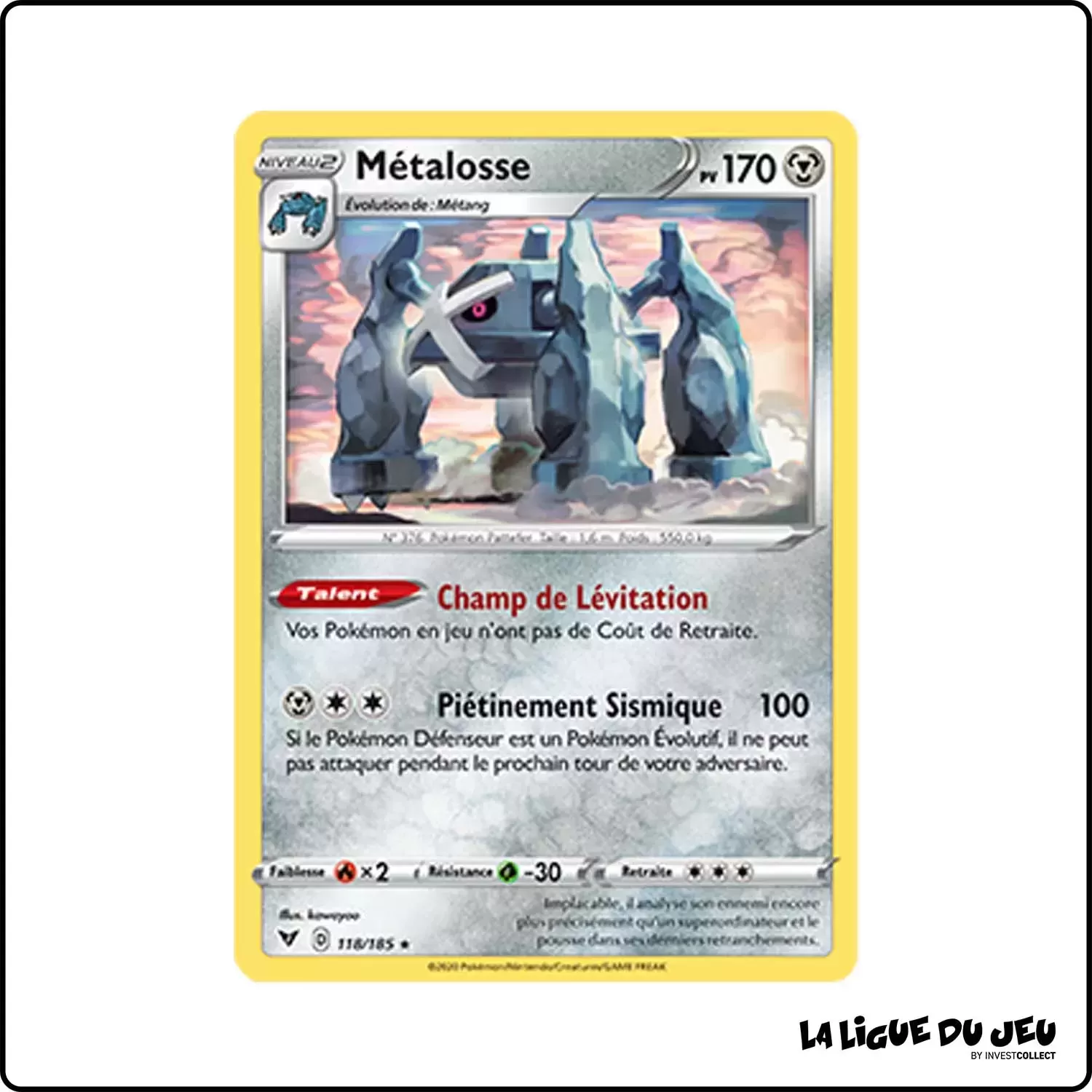 Rare - Pokemon - Voltage Éclatant - Métalosse 118/185 Pokemon Company - 1