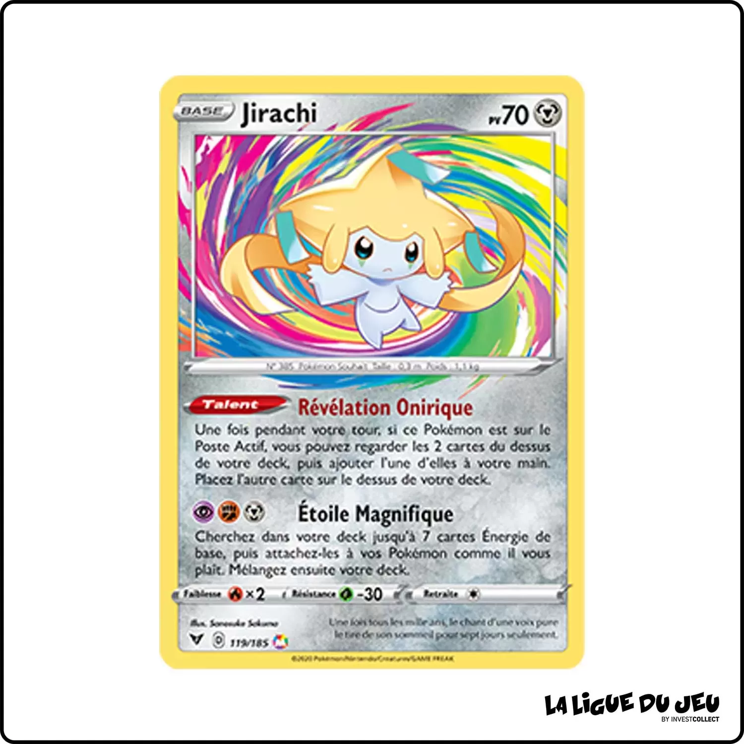 Ultra - Pokemon - Voltage Éclatant - Jirachi 119/185 Pokemon Company - 1