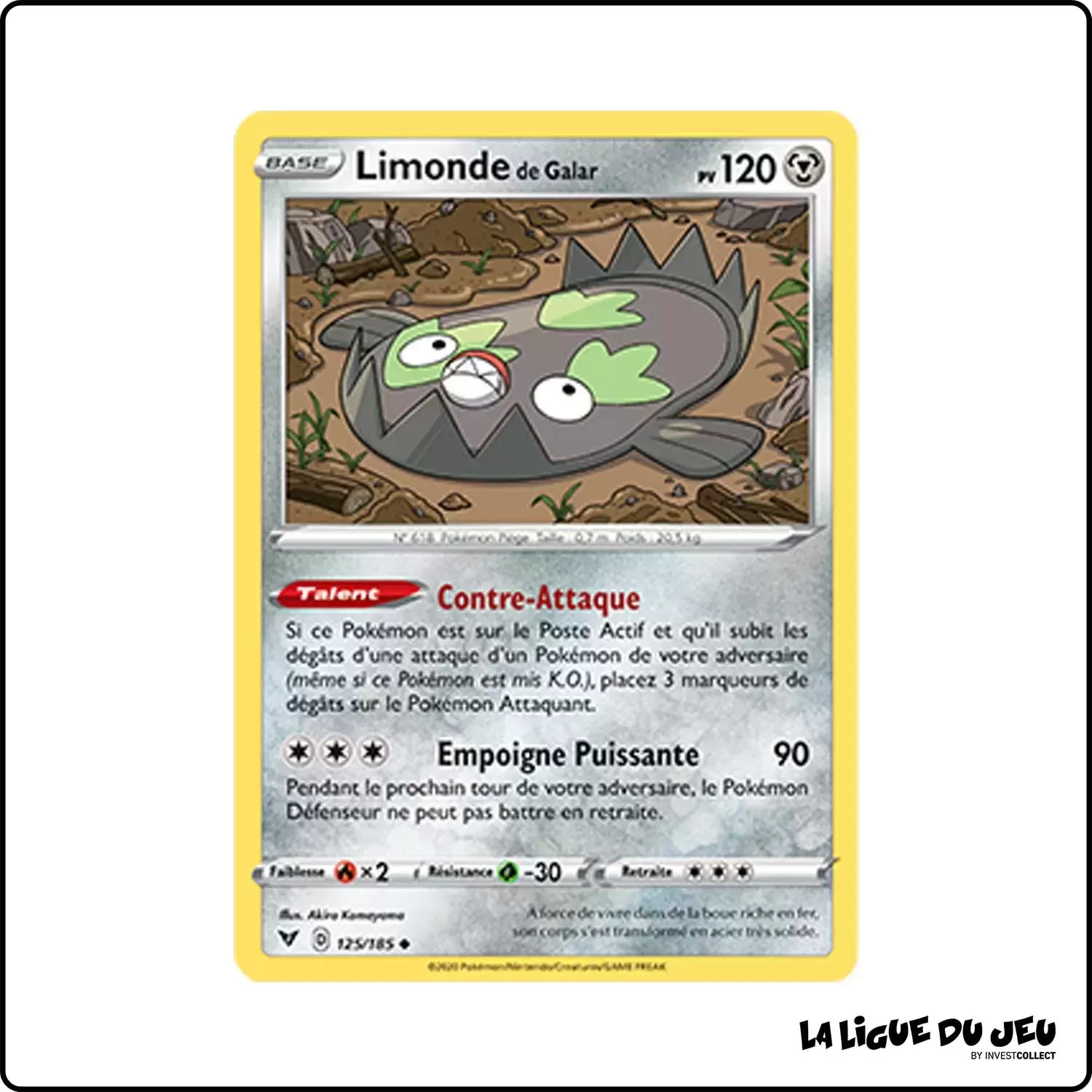 Peu commune - Pokemon - Voltage Éclatant - Limonde de Galar 125/185 Pokemon Company - 1