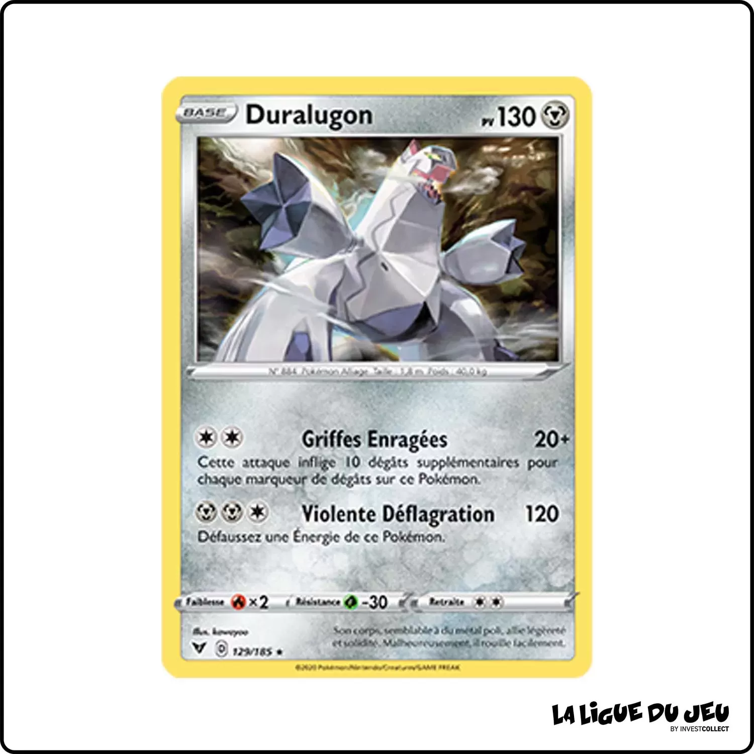 Holo - Pokemon - Voltage Éclatant - Duralugon 129/185 Pokemon Company - 1