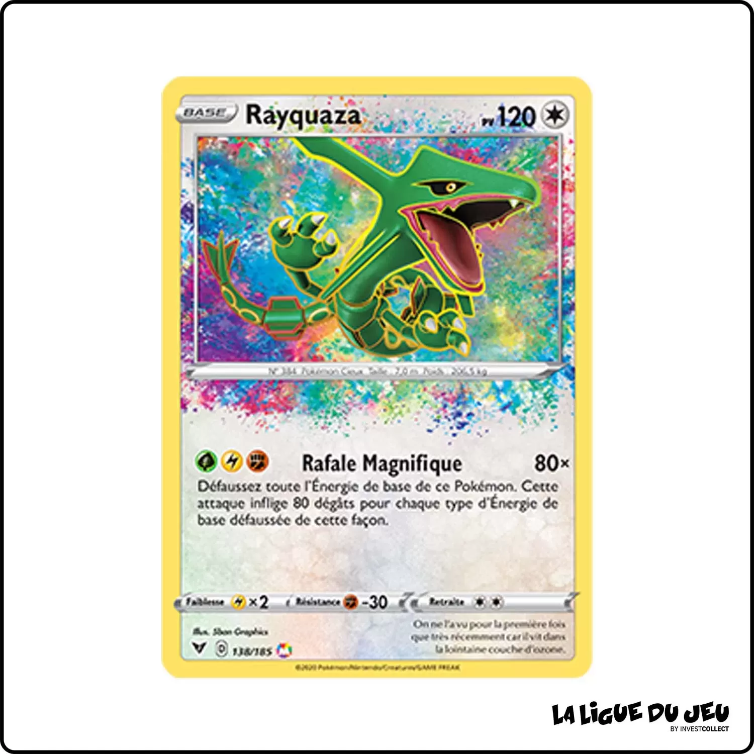 Ultra - Pokemon - Voltage Éclatant - Rayquaza 138/185 Pokemon Company - 1