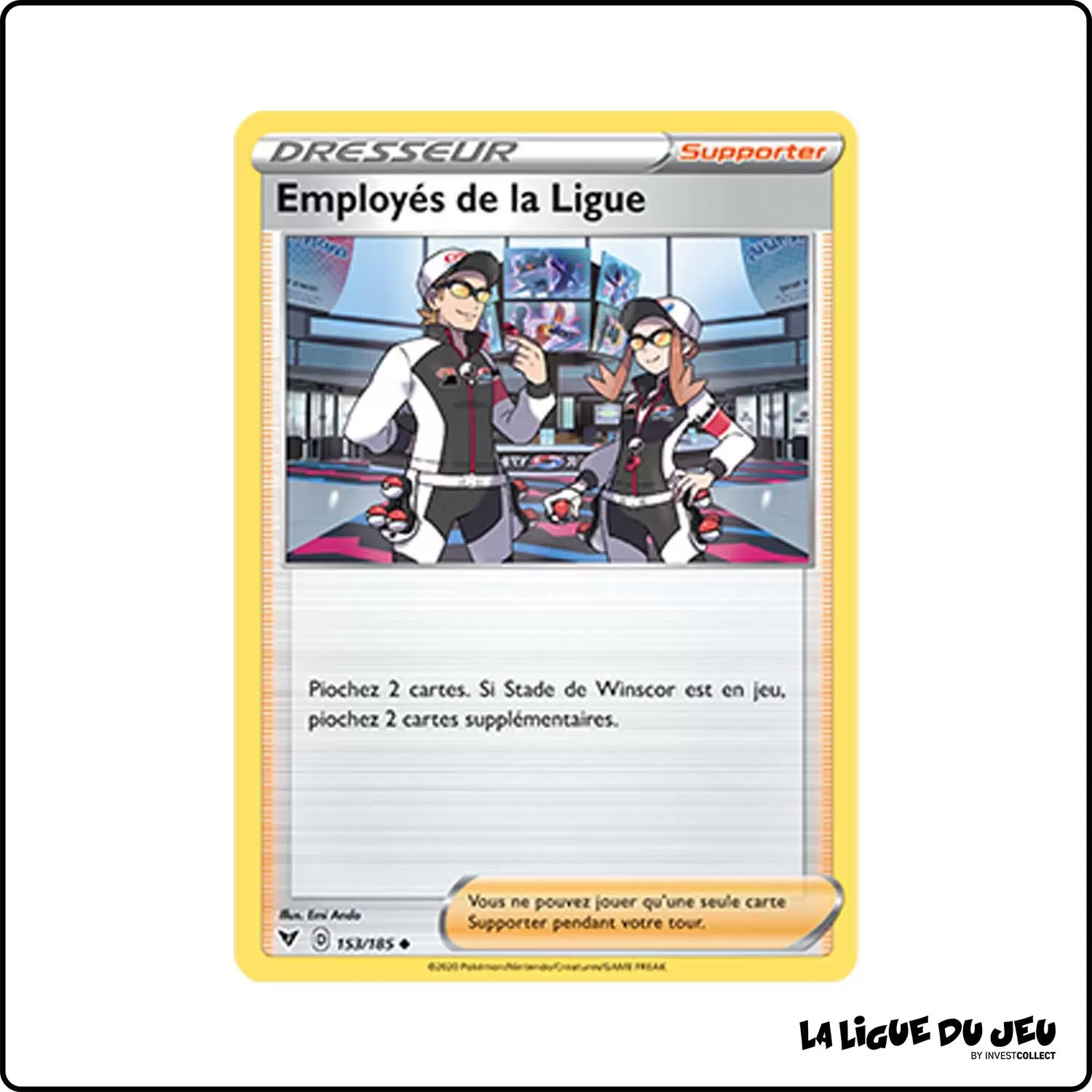 Peu commune - Pokemon - Voltage Éclatant - Employés de la Ligue 153/185 Pokemon Company - 1