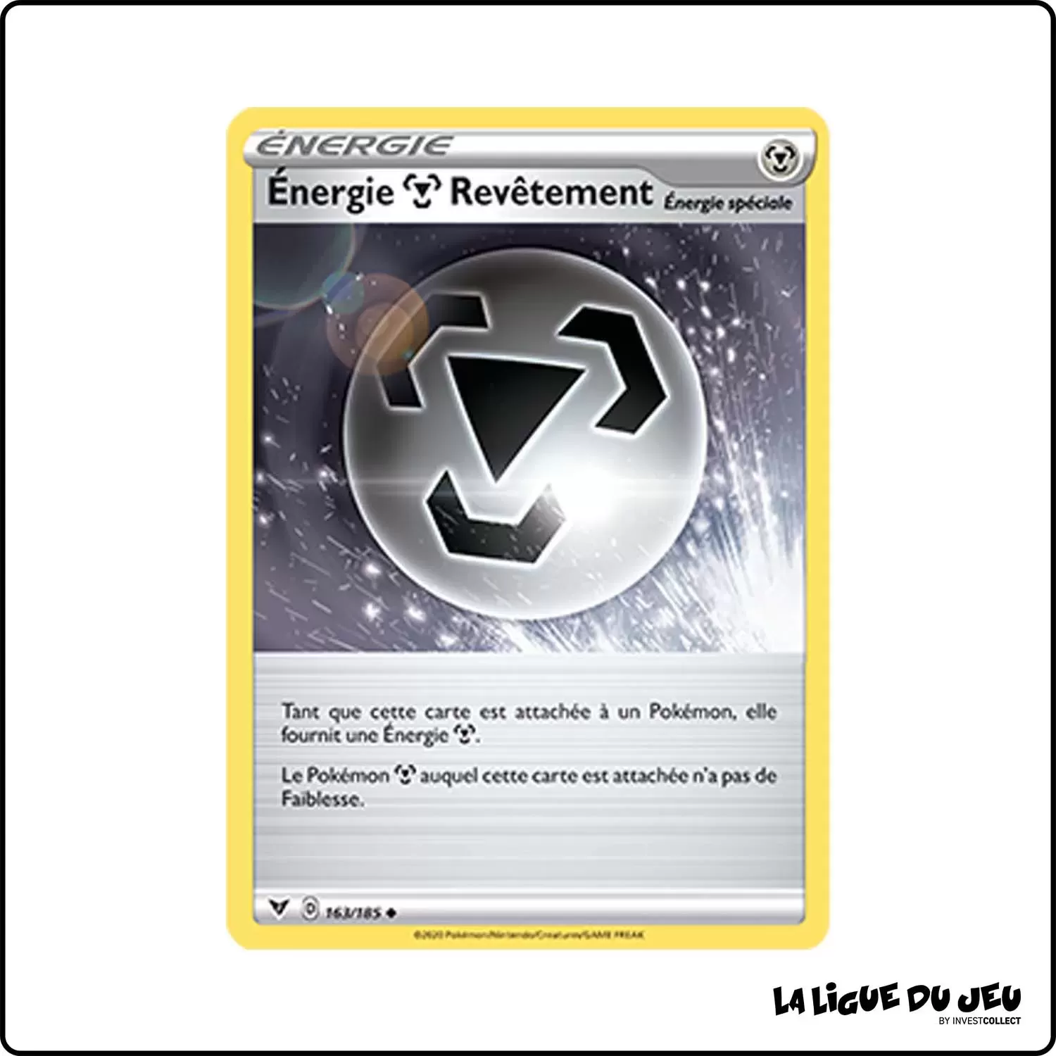 Peu commune - Pokemon - Voltage Éclatant - Énergie Métal Revêtement 163/185 Pokemon Company - 1