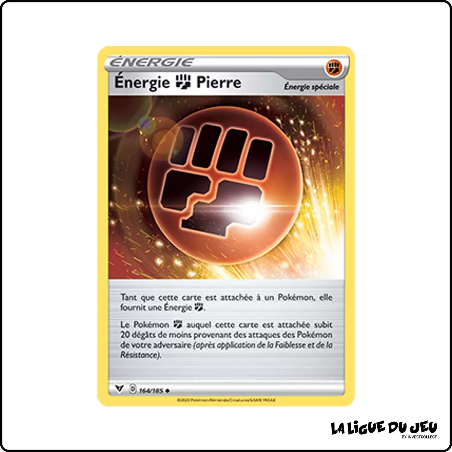 Peu commune - Pokemon - Voltage Éclatant - Énergie Combat Pierre 164/185 Pokemon Company - 1