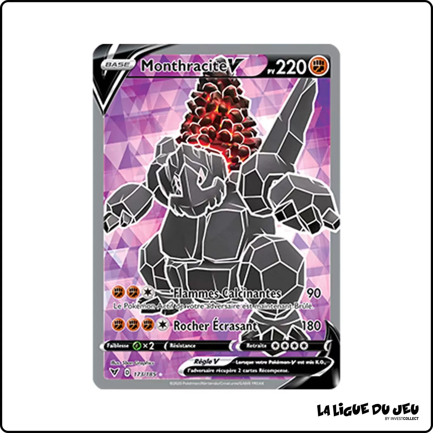 Ultra - Pokemon - Voltage Éclatant - Monthracite-V 173/185 Pokemon Company - 1