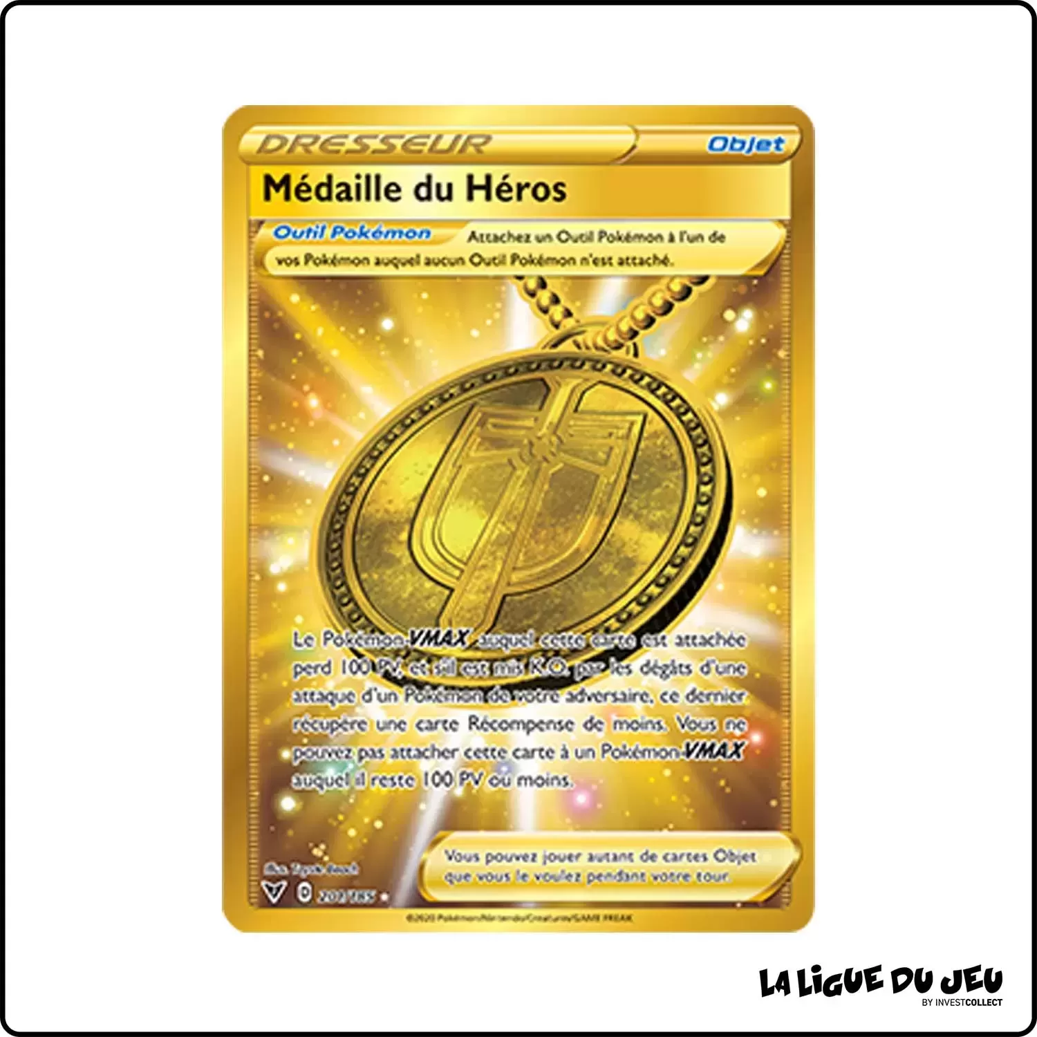 Secrete - Pokemon - Voltage Éclatant - Médaille du Héros 201/185 Pokemon Company - 1