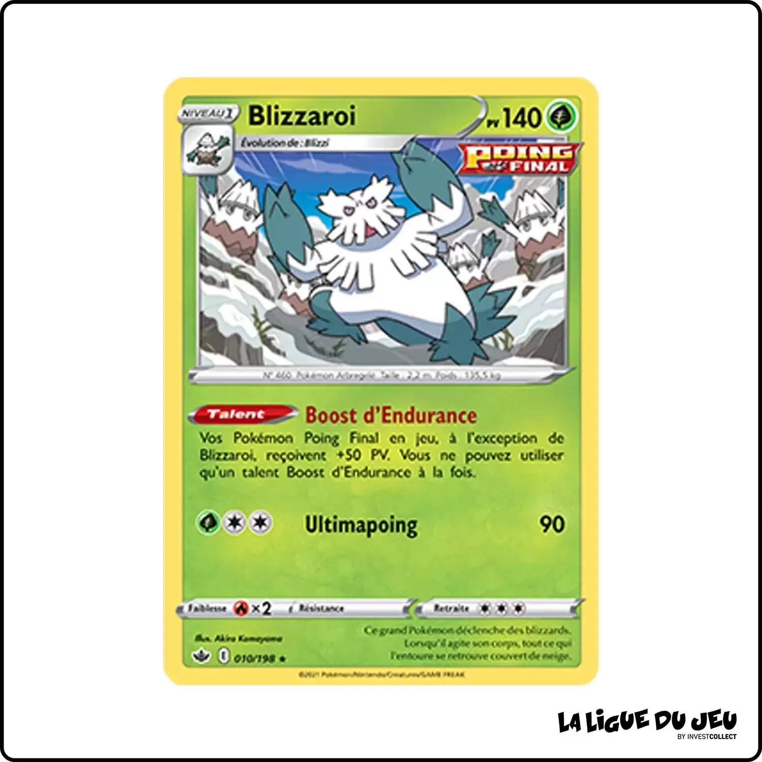 Rare - Pokemon - Règne de Glace - Blizzaroi 10/198