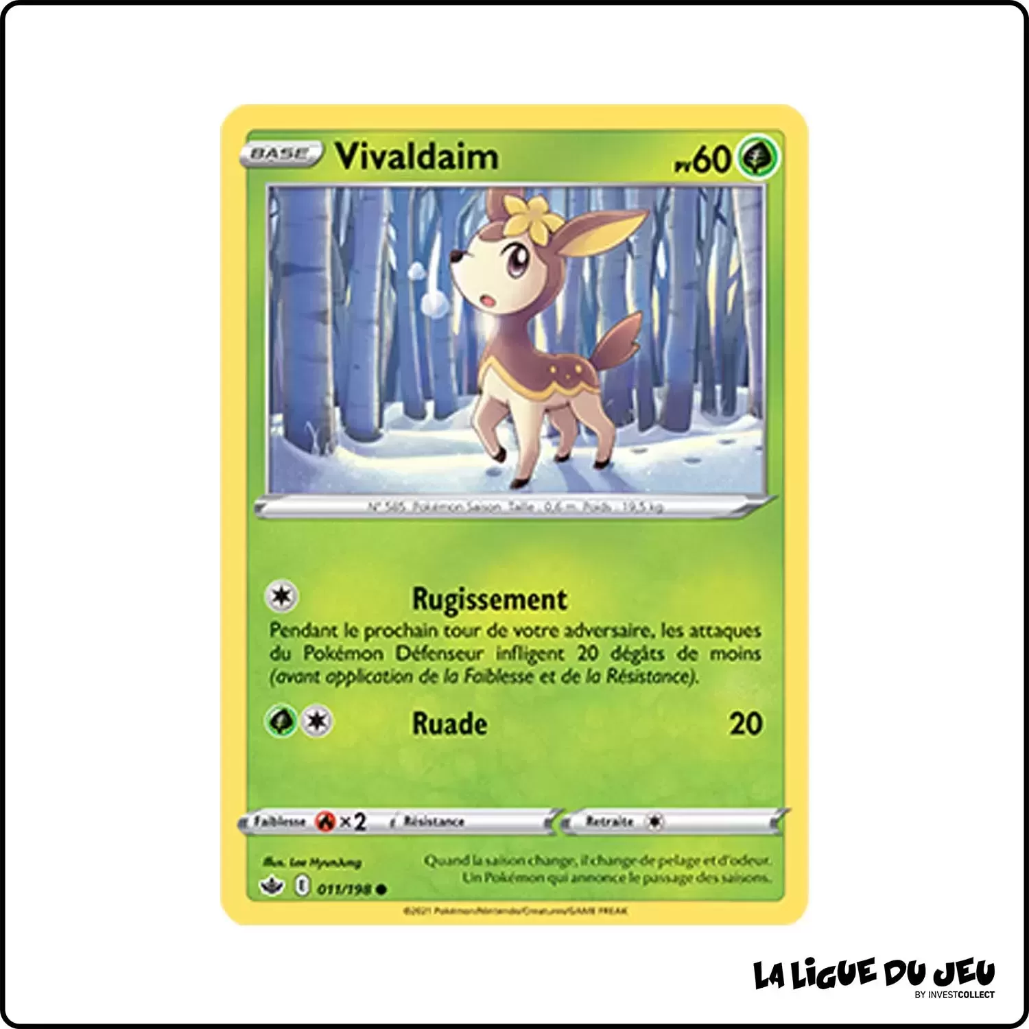 Commune - Pokemon - Règne de Glace - Vivaldaim 11/198