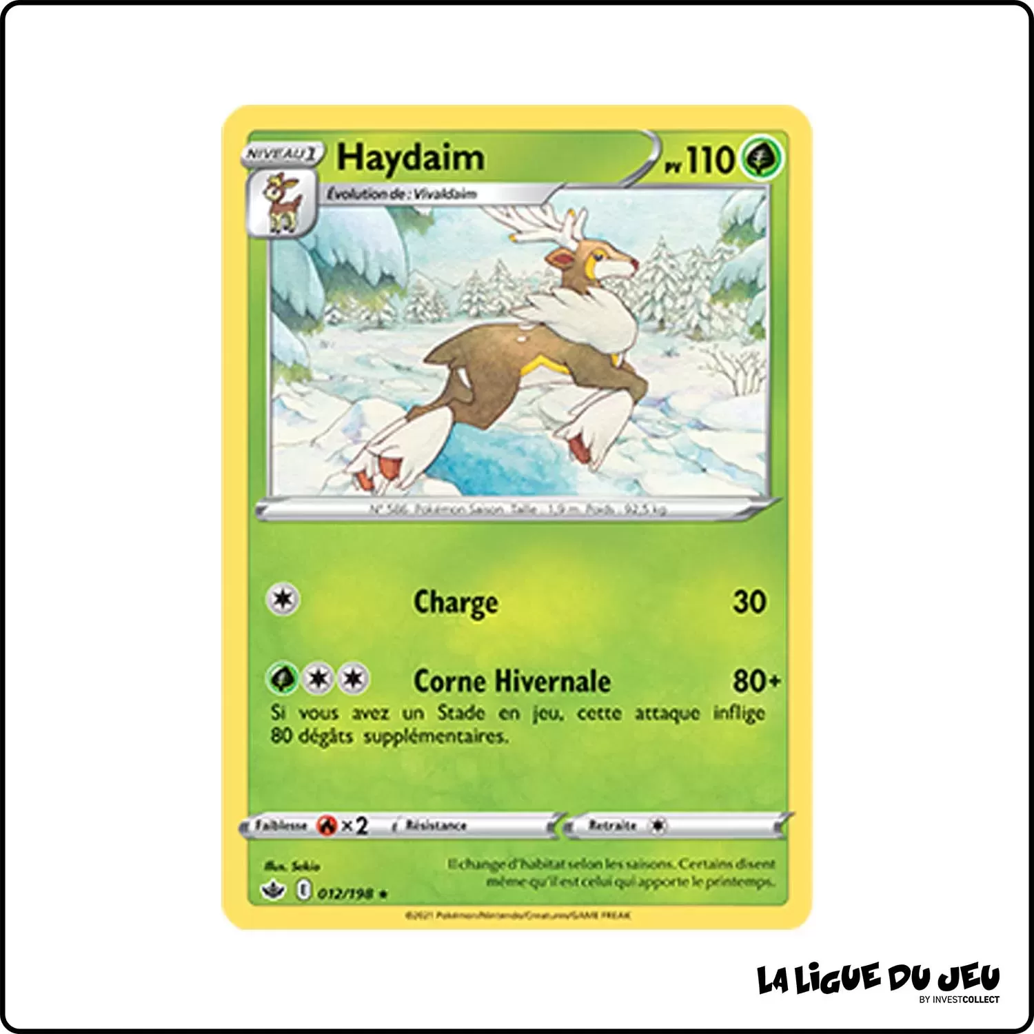 Rare - Pokemon - Règne de Glace - Haydaim 12/198