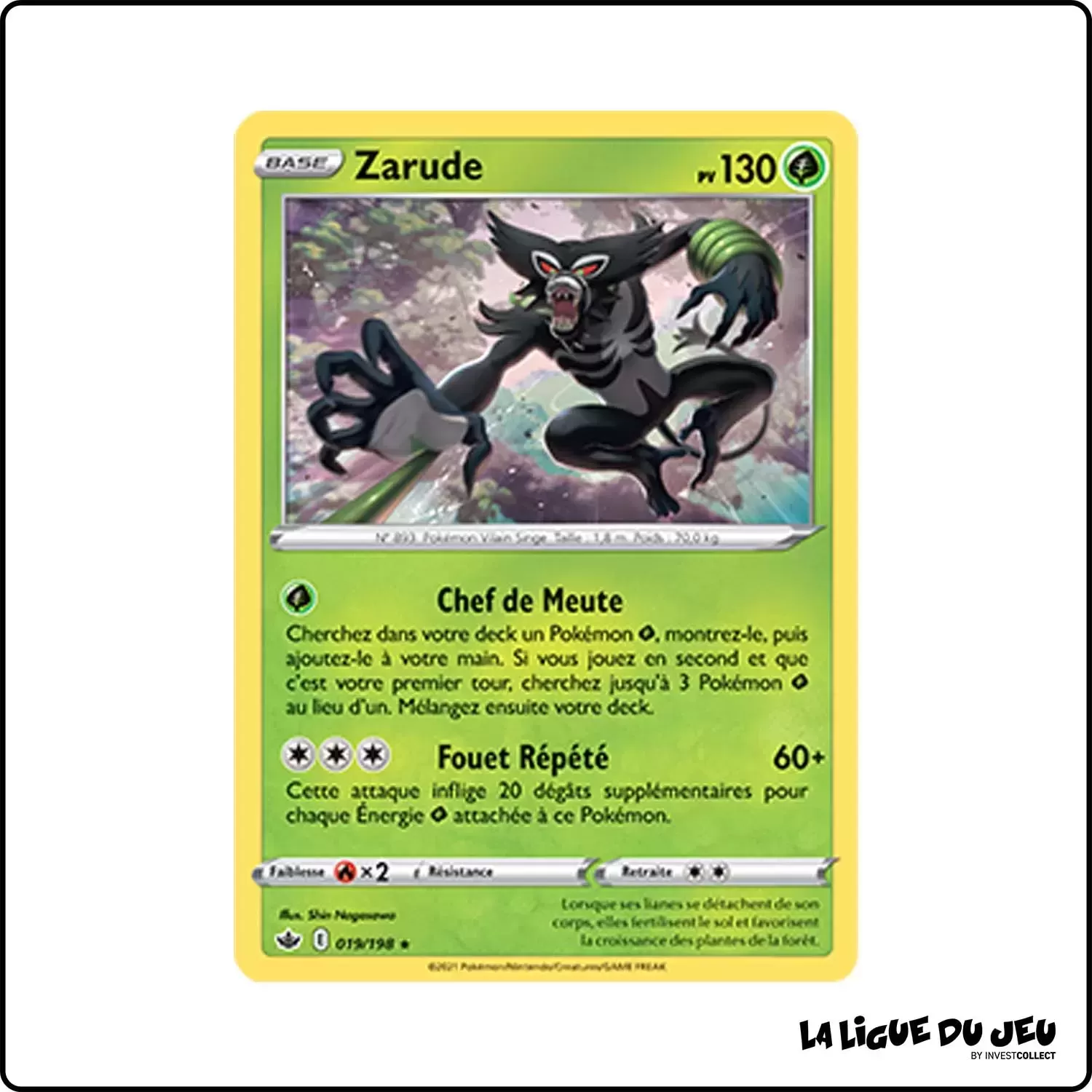 Holo - Pokemon - Règne de Glace - Zarude 19/198