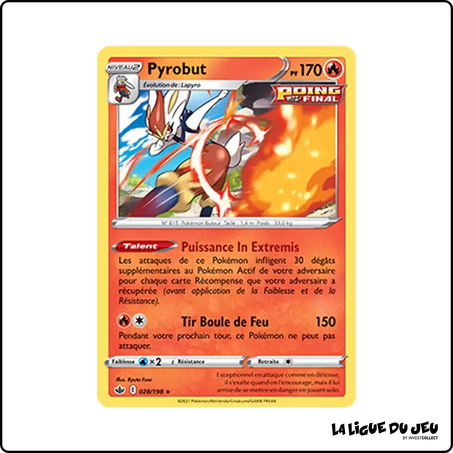 Holo - Pokemon - Règne de Glace - Pyrobut 28/198