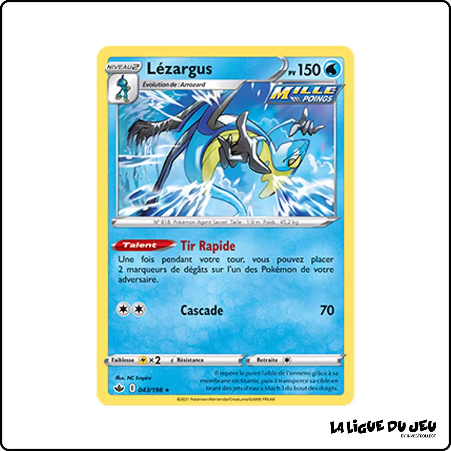 Holo - Pokemon - Règne de Glace - Lézargus 43/198