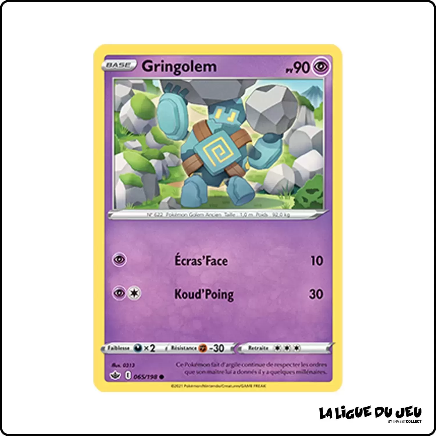 Commune - Pokemon - Règne de Glace - Gringolem 65/198