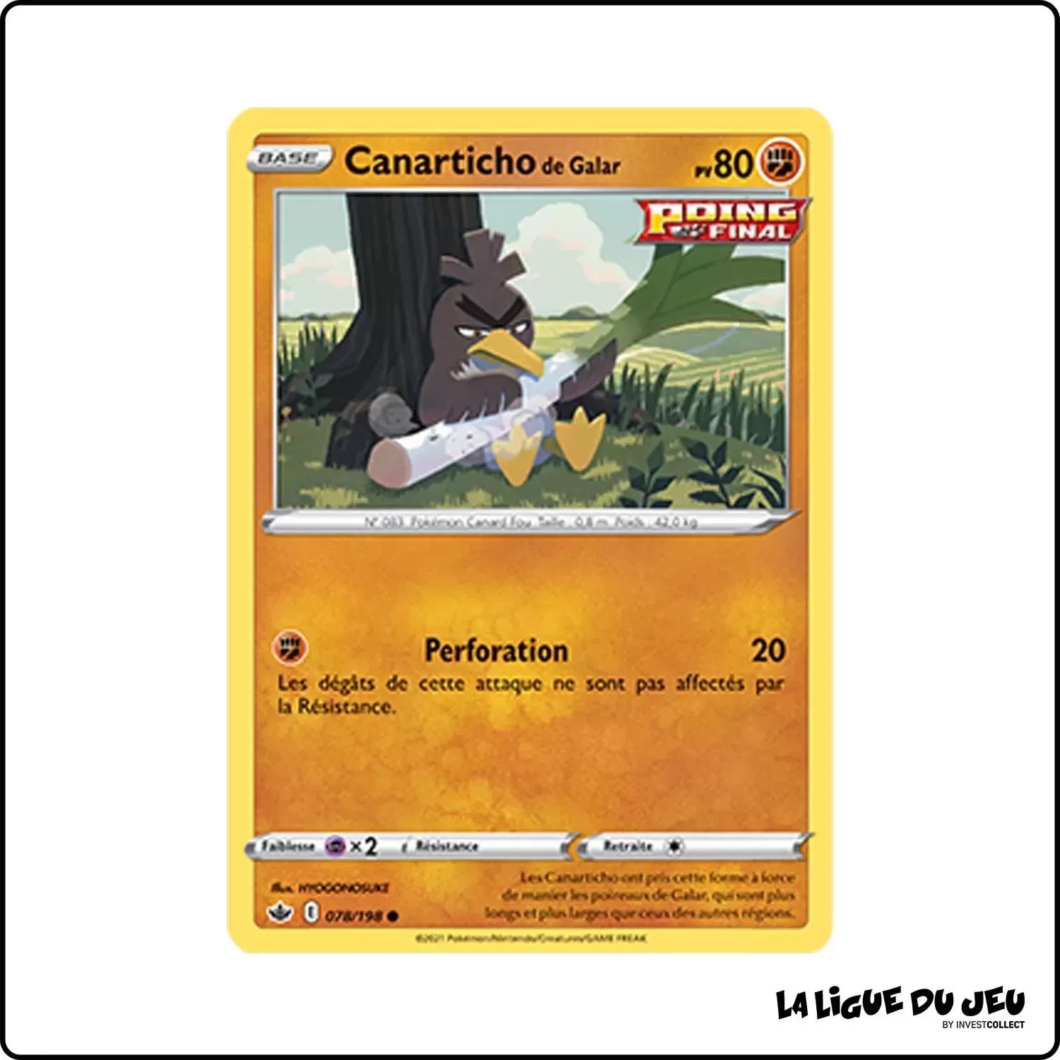 Commune - Pokemon - Règne de Glace - Canarticho de Galar 78/198