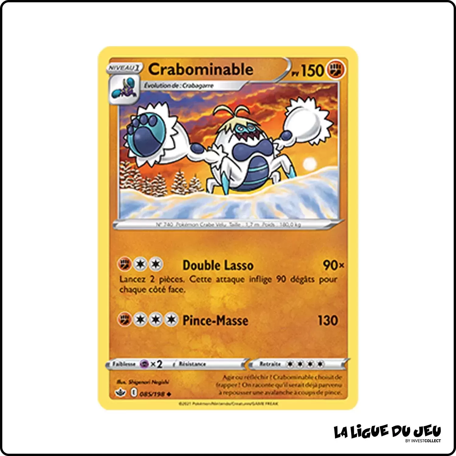 Peu commune - Pokemon - Règne de Glace - Crabominable 85/198