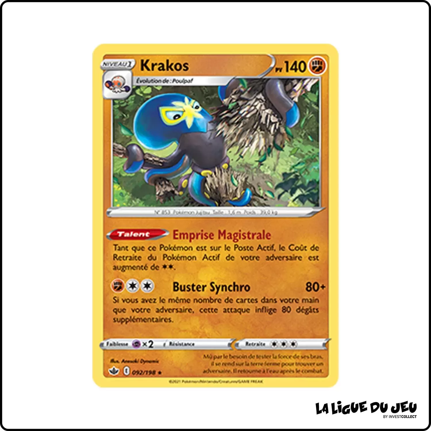 Holo - Pokemon - Règne de Glace - Krakos 92/198