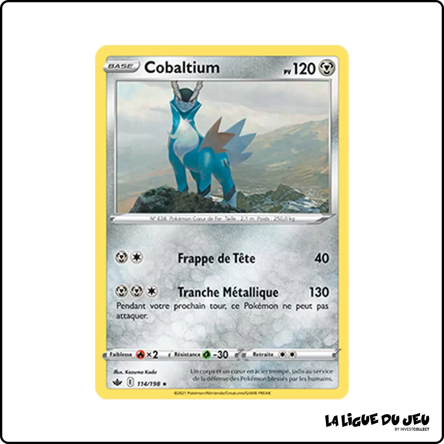 Holo - Pokemon - Règne de Glace - Cobaltium 114/198