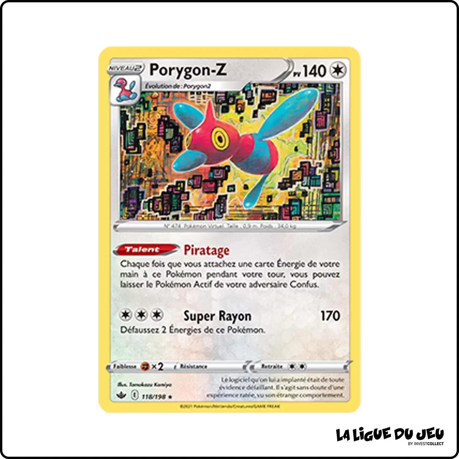 Holo - Pokemon - Règne de Glace - Porygon-Z 118/198