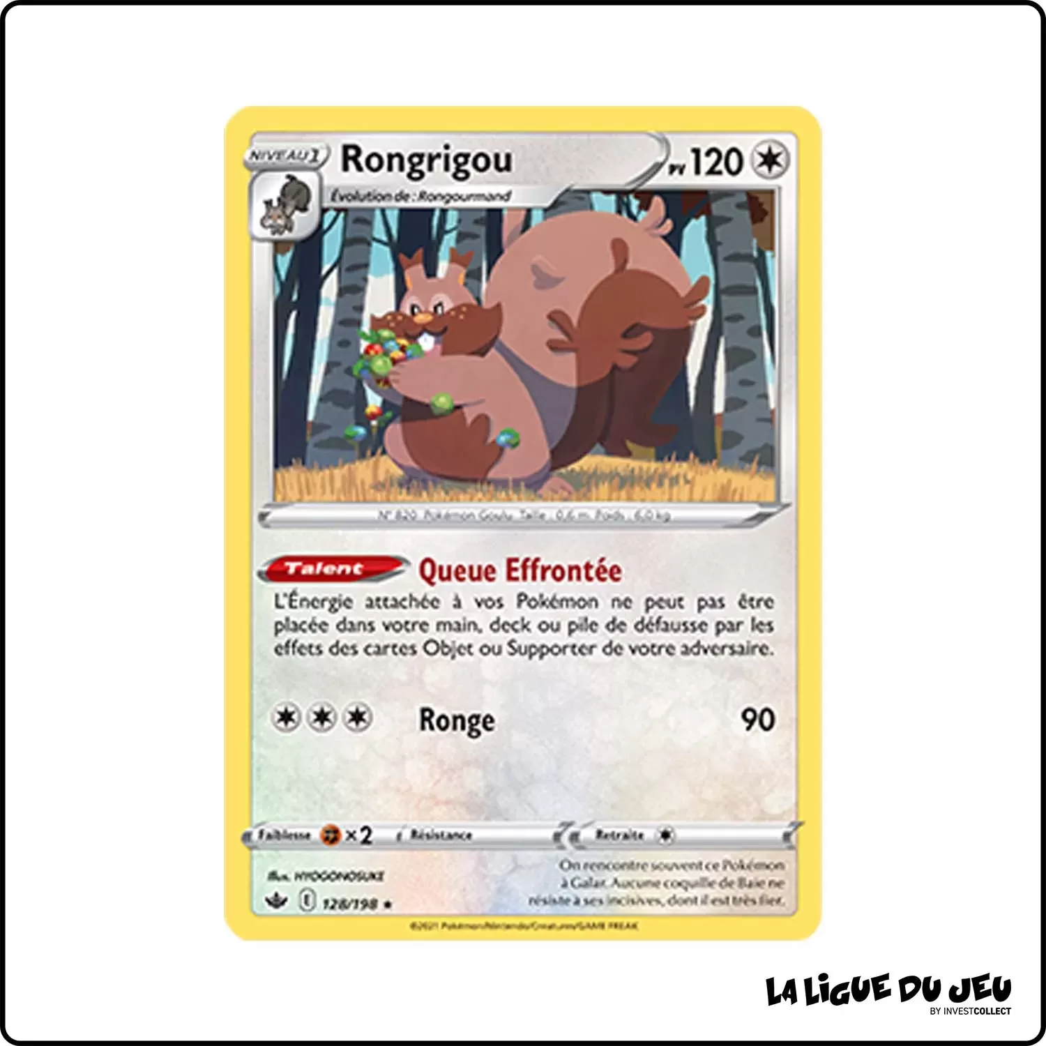 Holo - Pokemon - Règne de Glace - Rongrigou 128/198