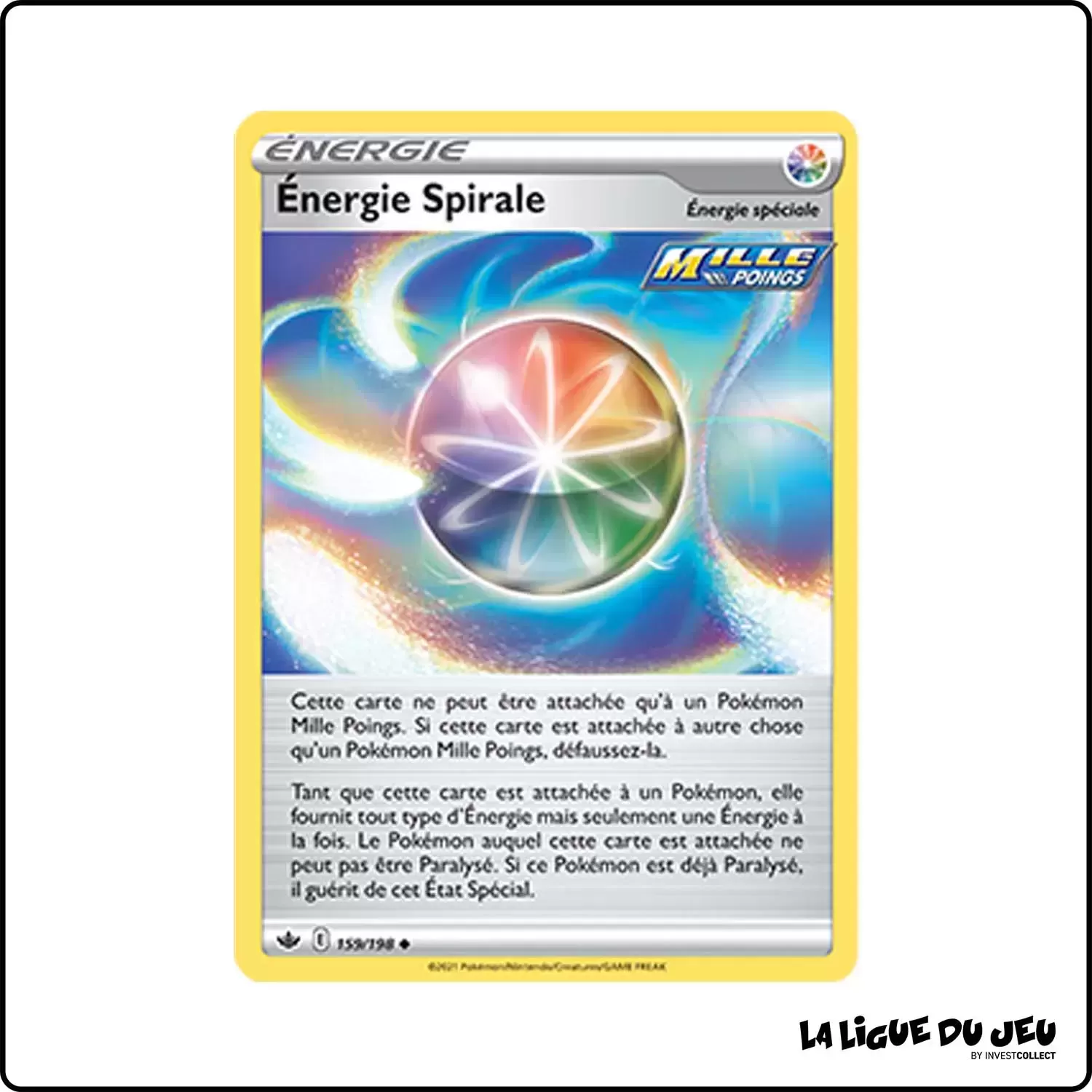 Peu commune - Pokemon - Règne de Glace - Énergie Spirale 159/198