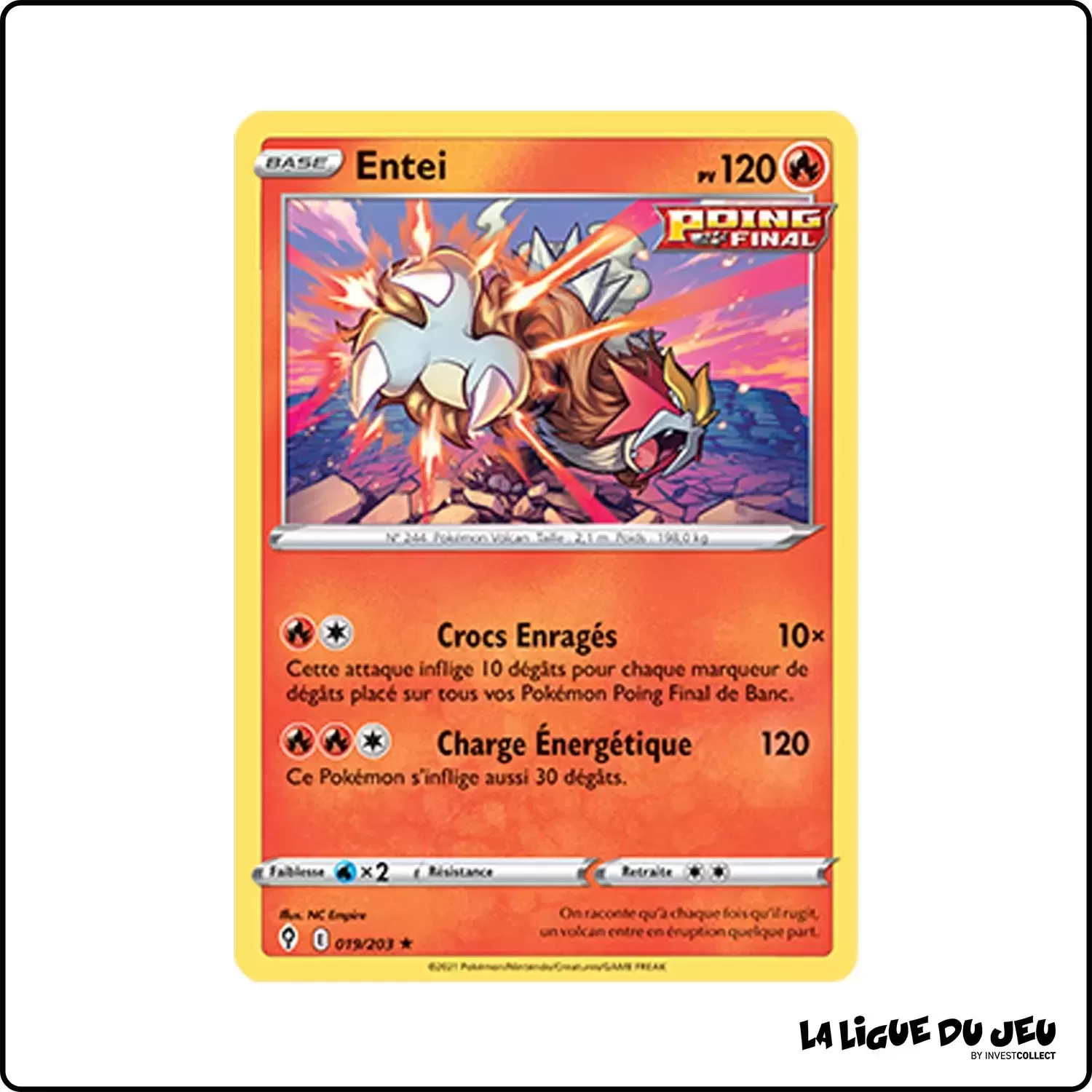 Holo - Pokemon - Évolution Céleste - Entei 19/203