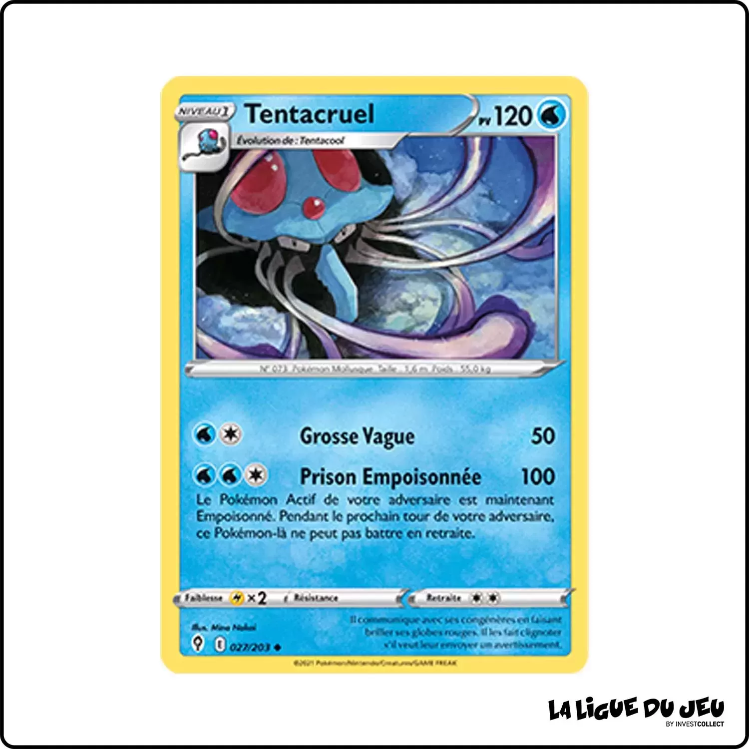 Peu commune - Pokemon - Évolution Céleste - Tentacruel 27/203