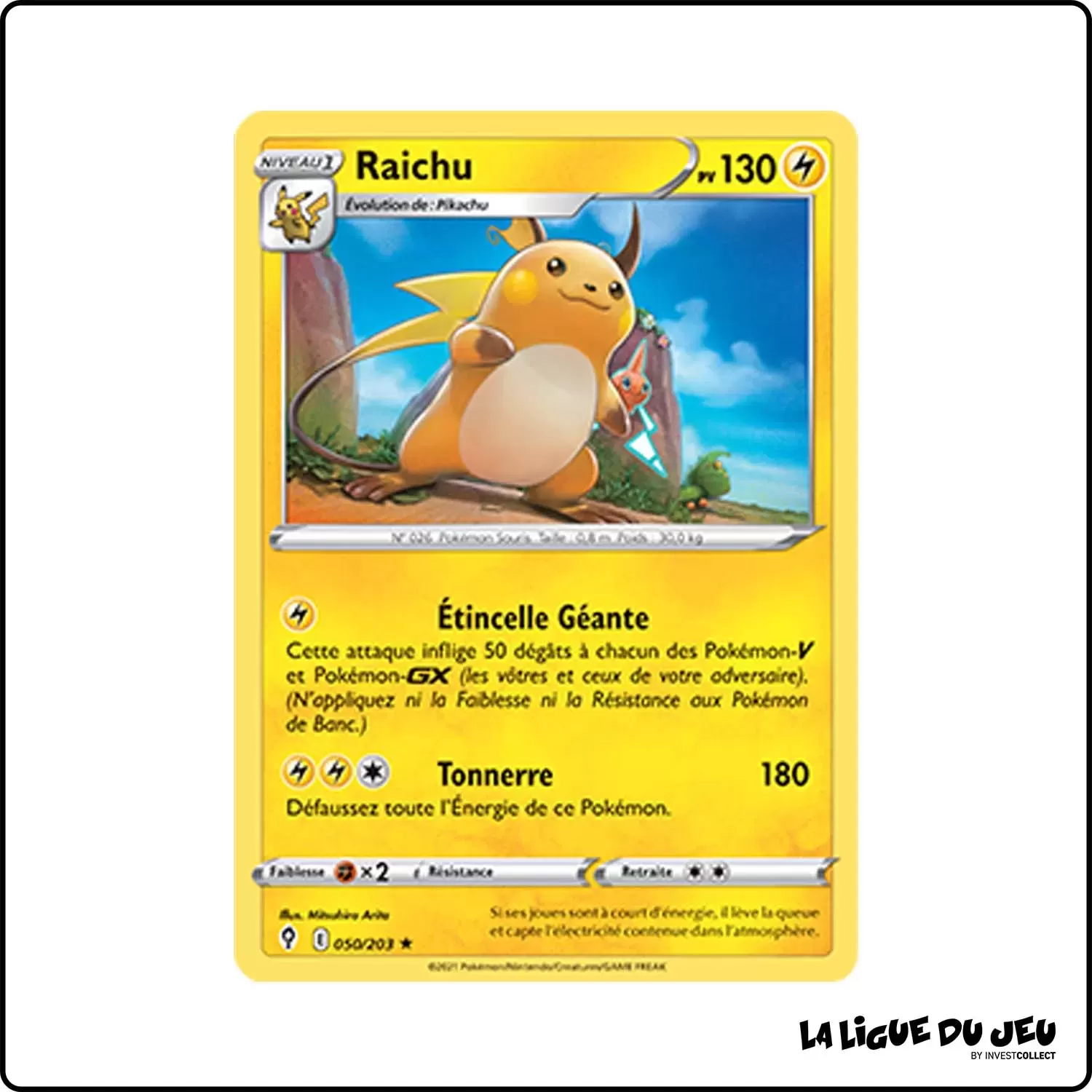 Holo - Pokemon - Évolution Céleste - Raichu 50/203