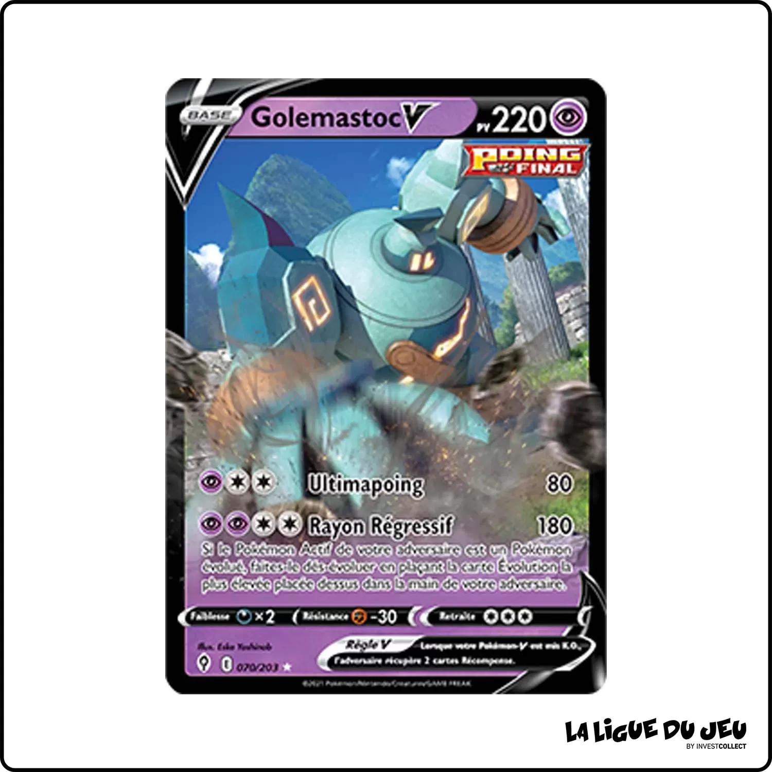 Ultra - Pokemon - Évolution Céleste - Golemastoc-V 70/203