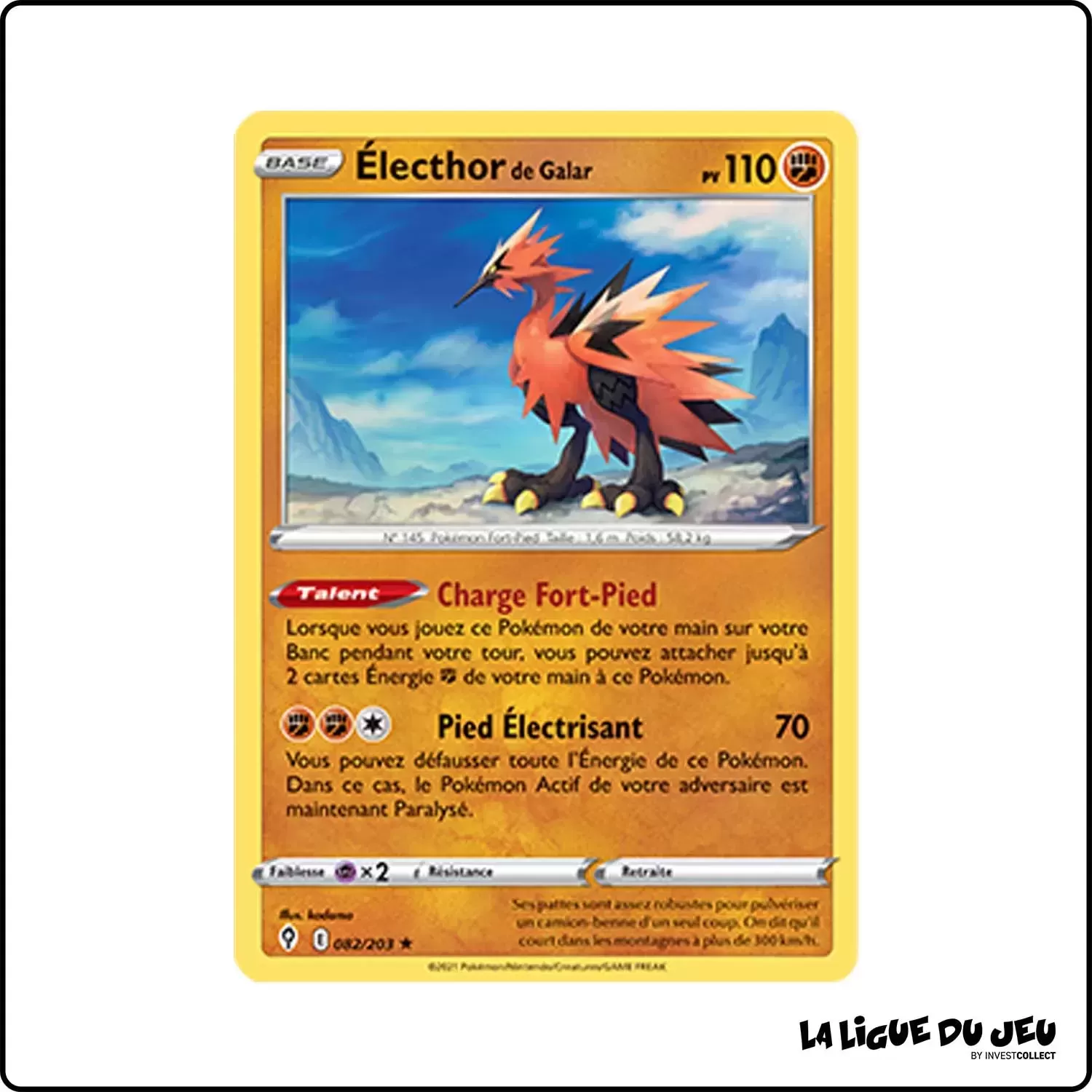 Holo - Pokemon - Évolution Céleste - Électhor de Galar 82/203