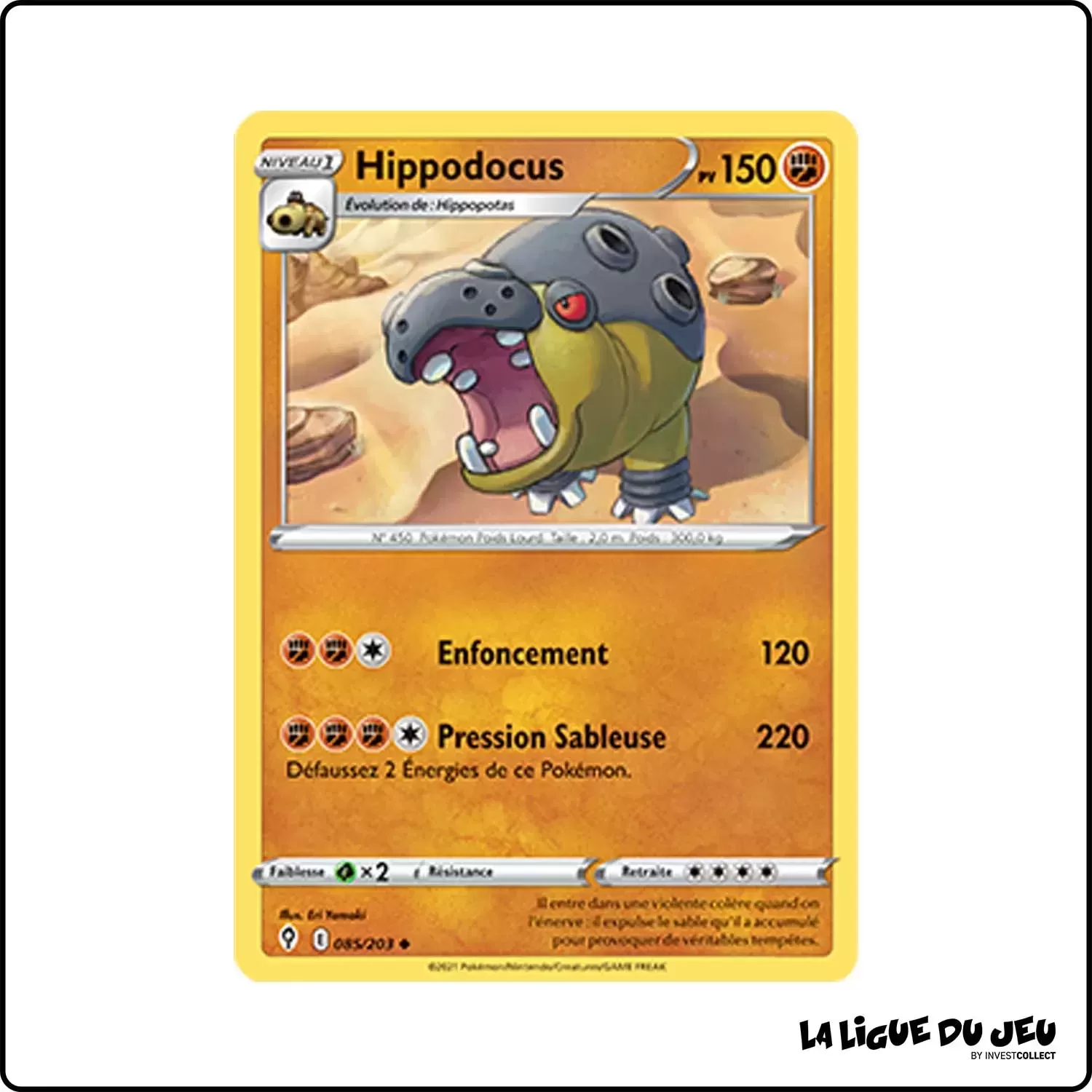 Peu commune - Pokemon - Évolution Céleste - Hippodocus 85/203