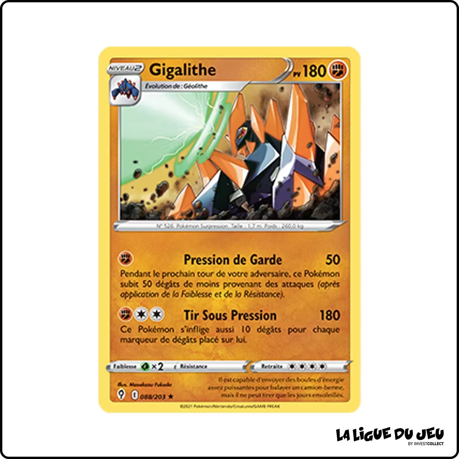 Rare - Pokemon - Évolution Céleste - Gigalithe 88/203