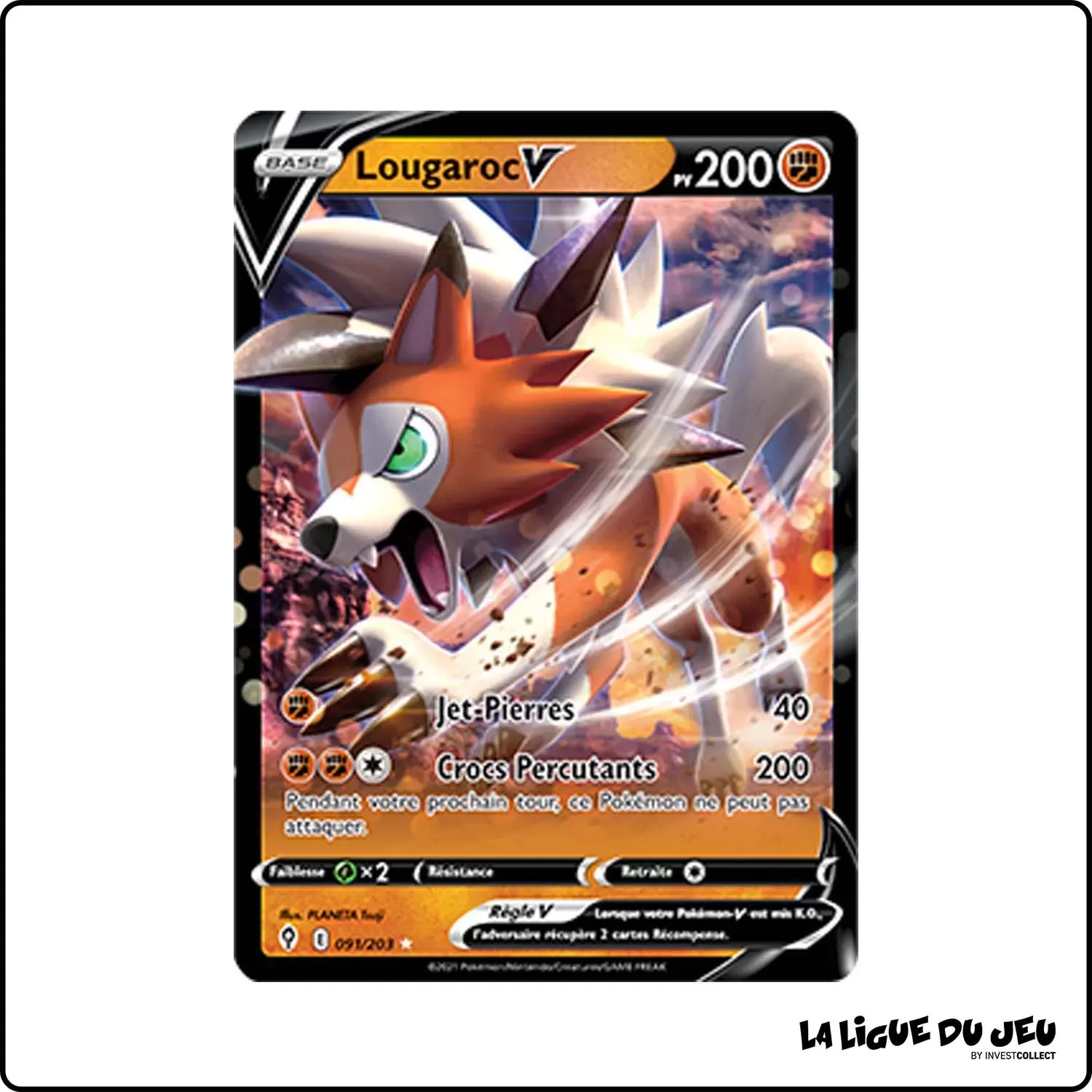 Ultra - Pokemon - Évolution Céleste - Lougaroc-V 91/203