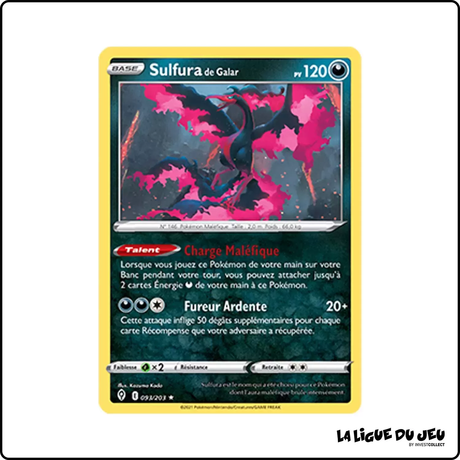 Holo - Pokemon - Évolution Céleste - Sulfura de Galar 93/203