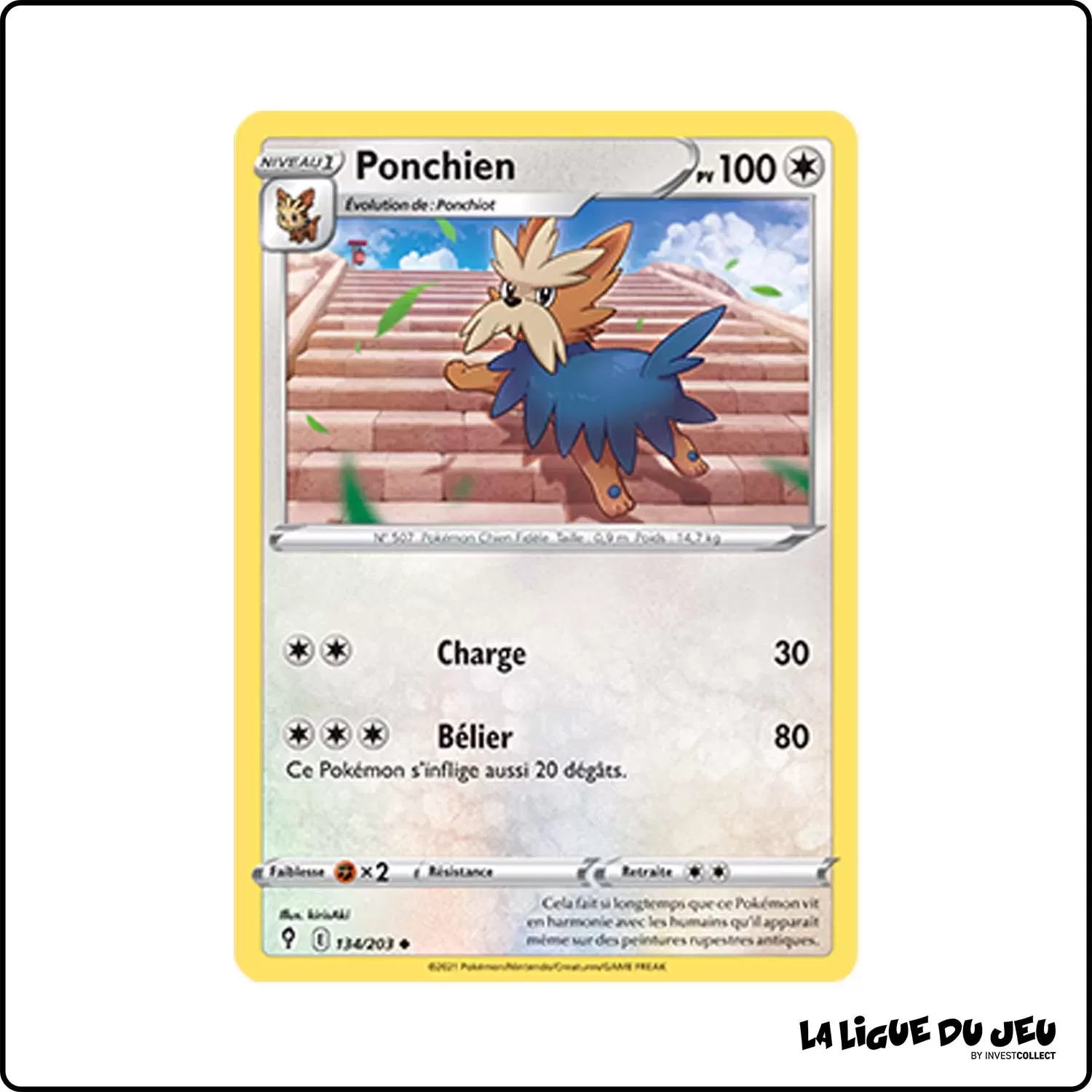 Peu commune - Pokemon - Évolution Céleste - Ponchien 134/203