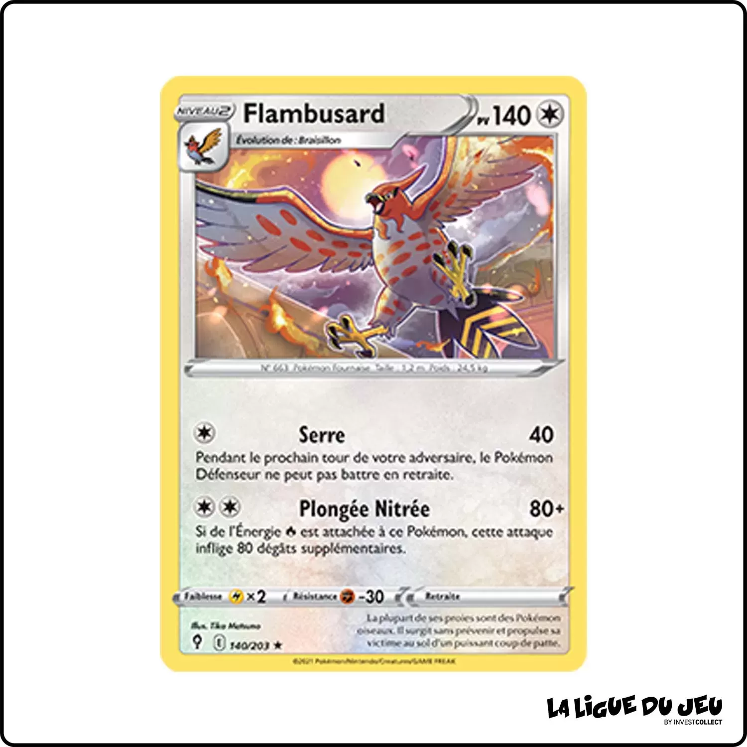 Rare - Pokemon - Évolution Céleste - Flambusard 140/203