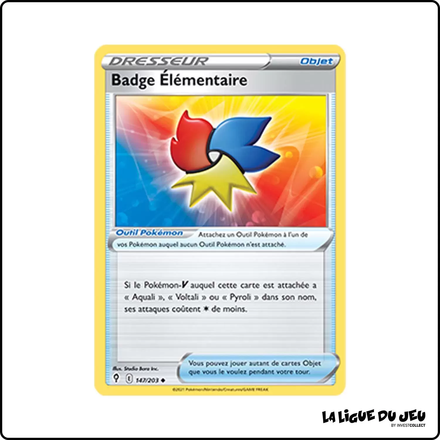 Peu commune - Pokemon - Évolution Céleste - Badge Élémentaire 147/203