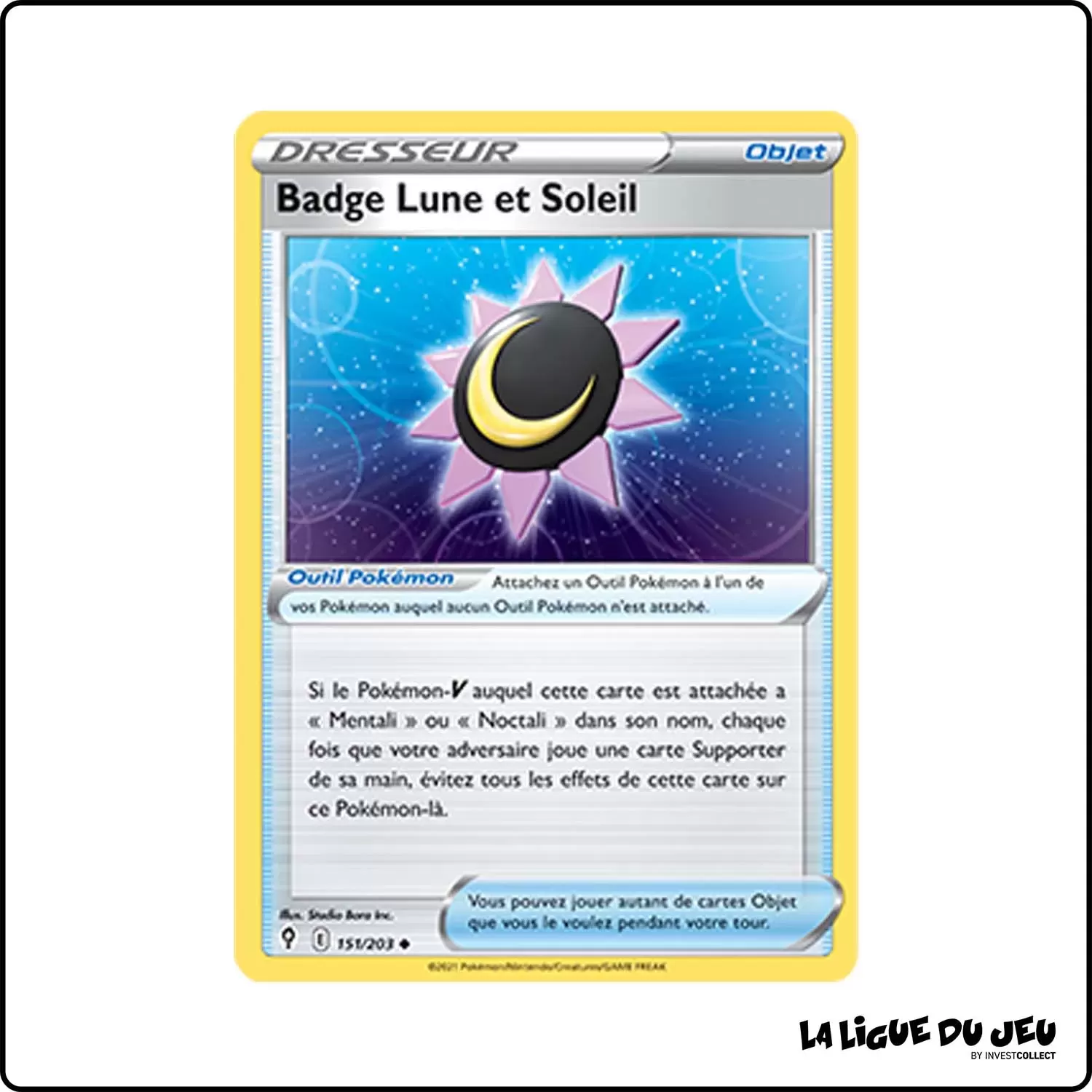 Peu commune - Pokemon - Évolution Céleste - Badge Lune et Soleil 151/203