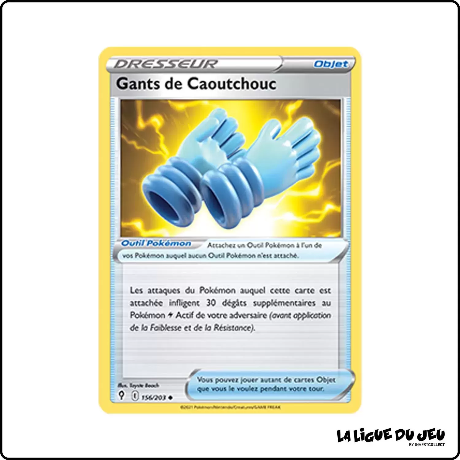 Peu commune - Pokemon - Évolution Céleste - Gants de Caoutchouc 156/203