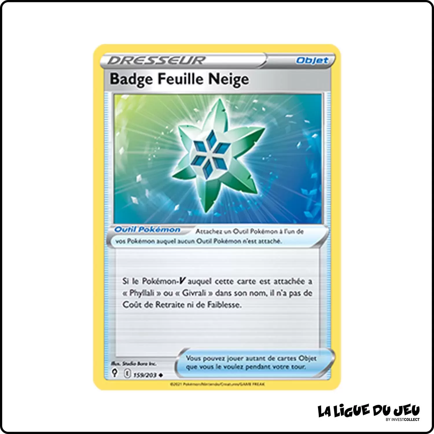 Peu commune - Pokemon - Évolution Céleste - Badge Feuille Neige 159/203