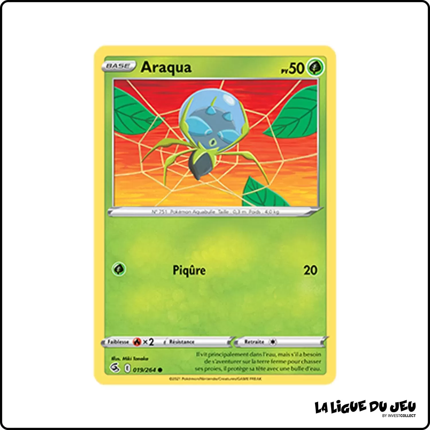 Commune - Pokemon - Poing de Fusion - Araqua 19/264