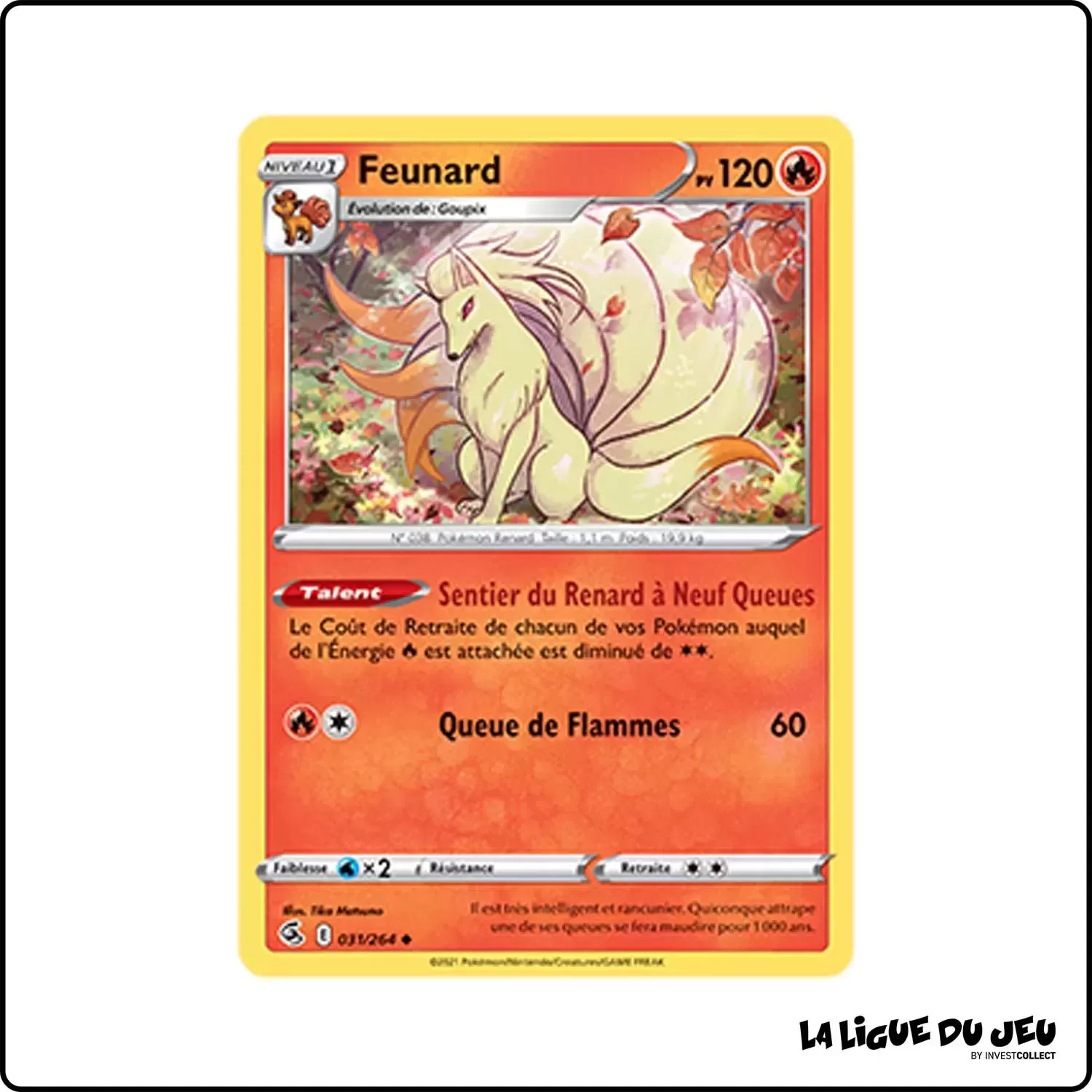 Peu commune - Pokemon - Poing de Fusion - Feunard 31/264