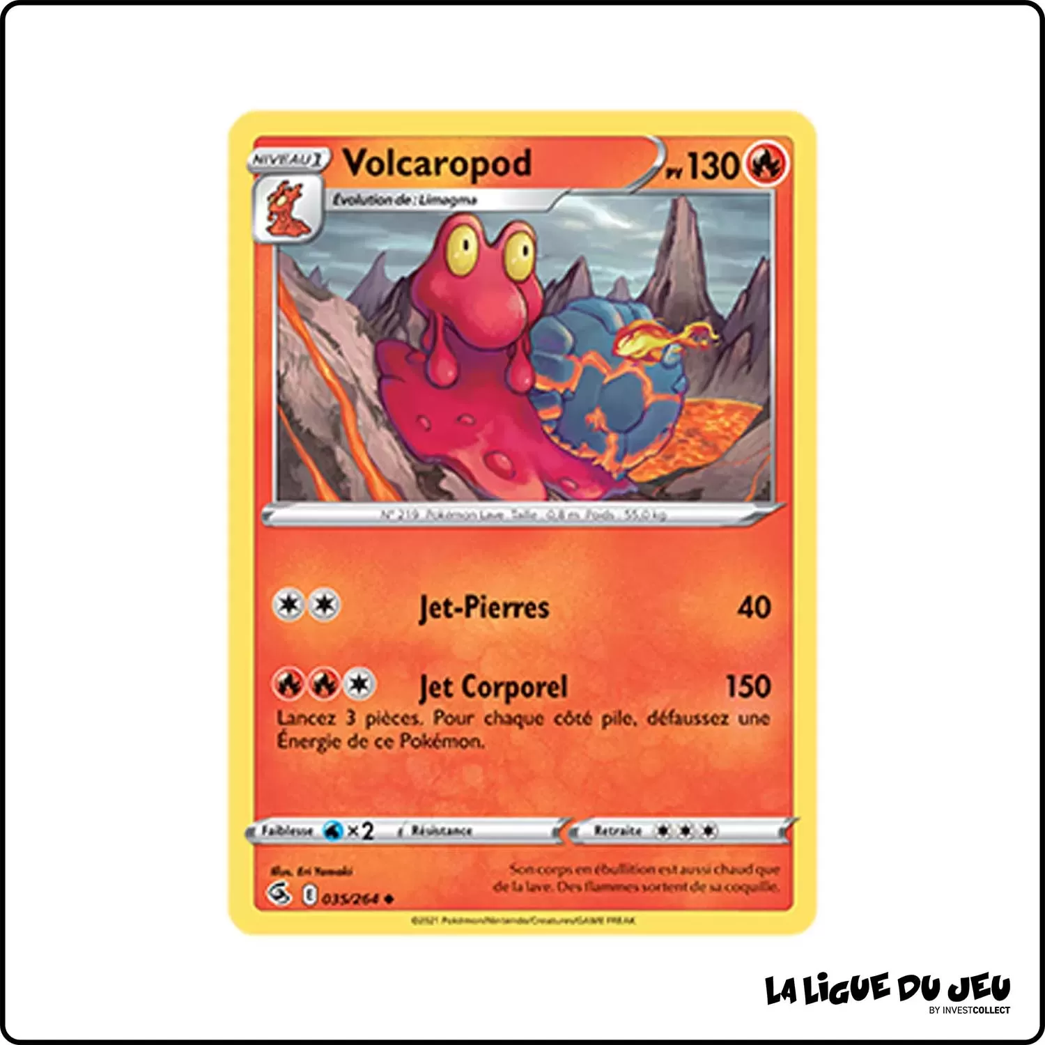 Peu commune - Pokemon - Poing de Fusion - Volcaropod 35/264