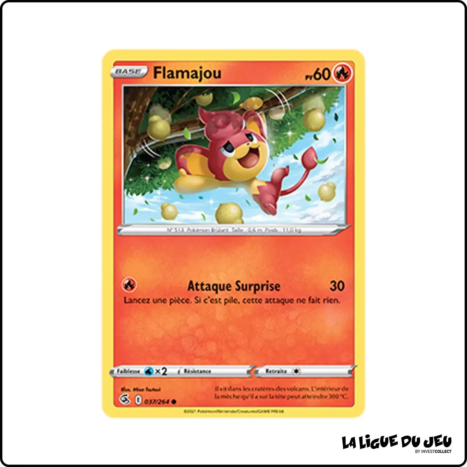 Commune - Pokemon - Poing de Fusion - Flamajou 37/264