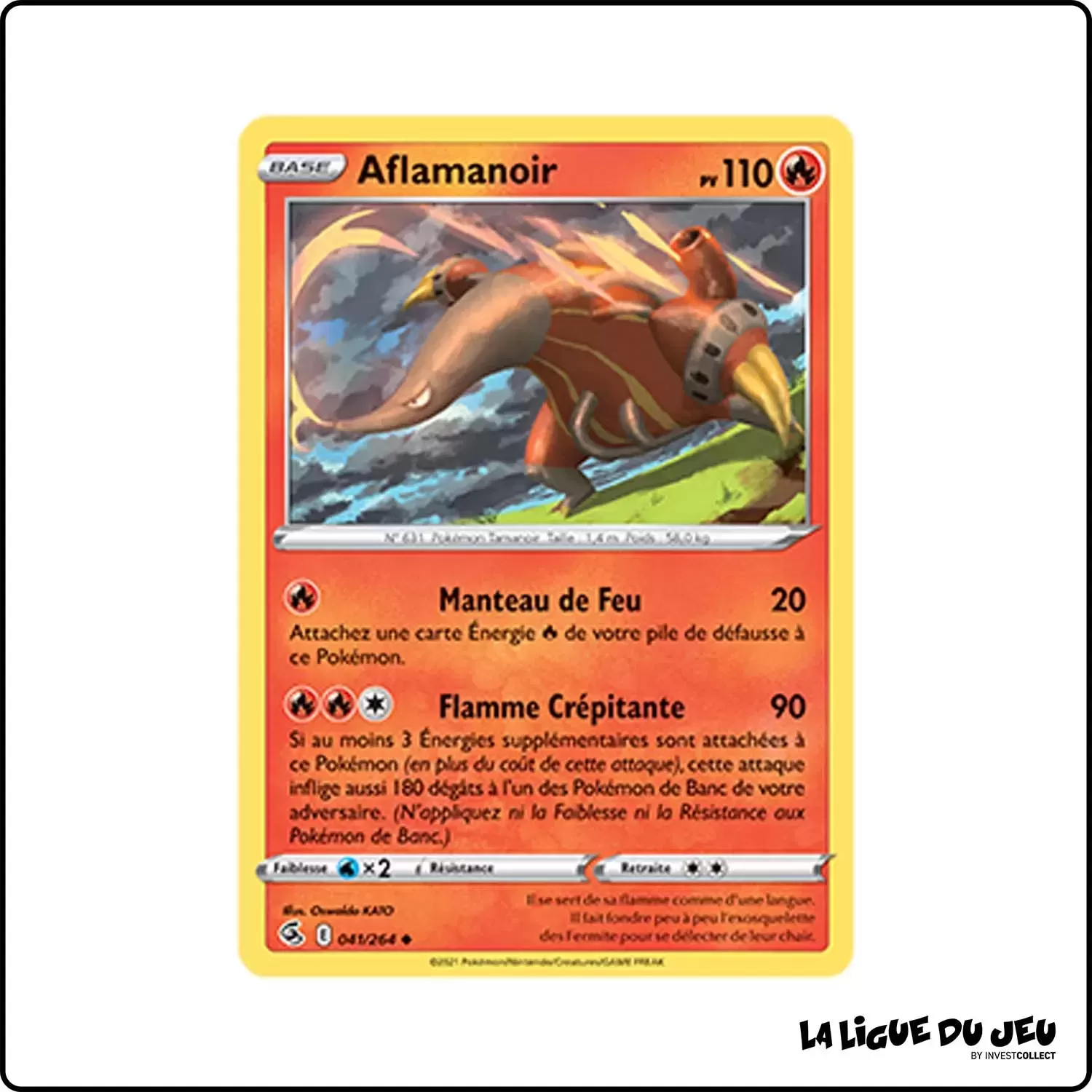 Peu commune - Pokemon - Poing de Fusion - Aflamanoir 41/264