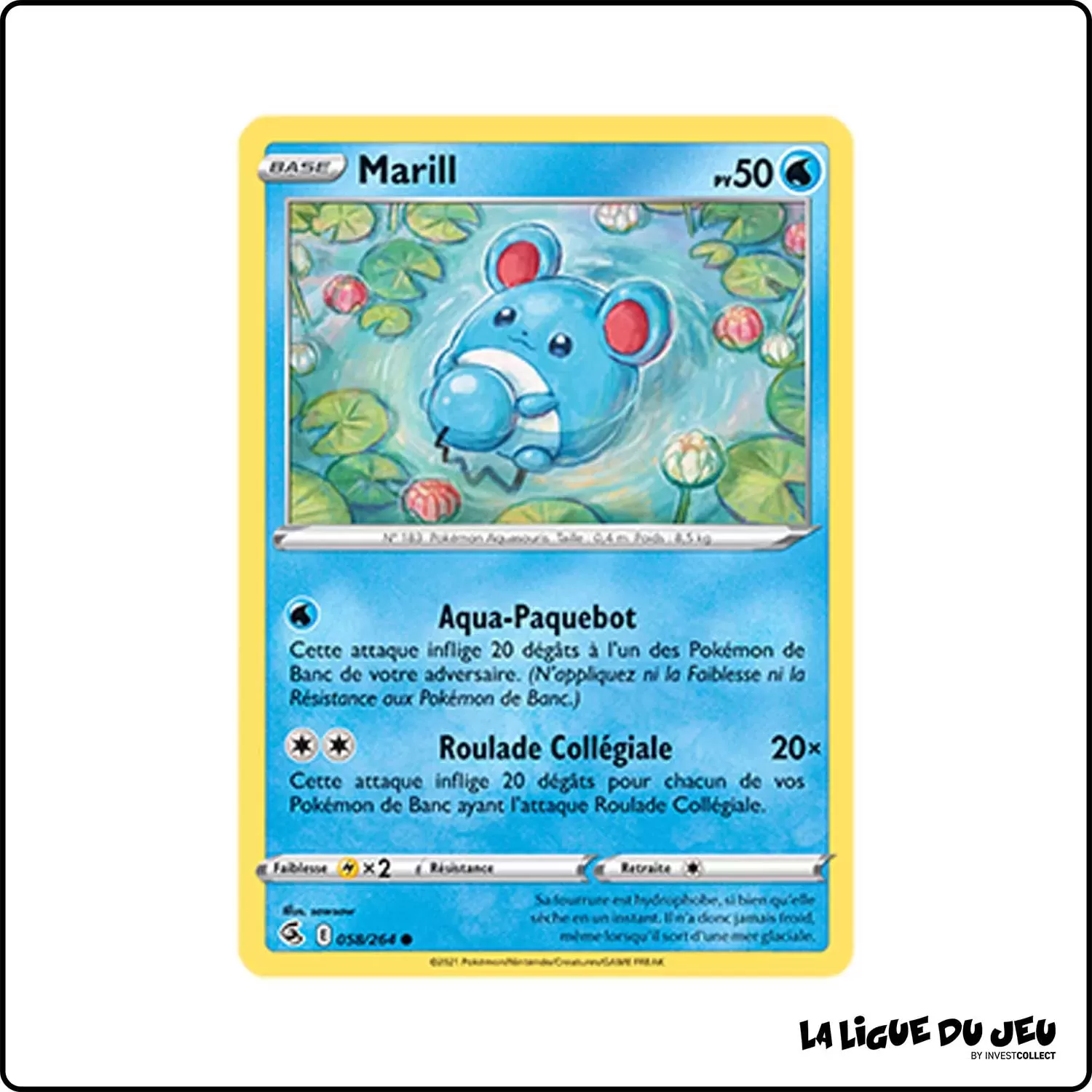 Commune - Pokemon - Poing de Fusion - Marill 58/264