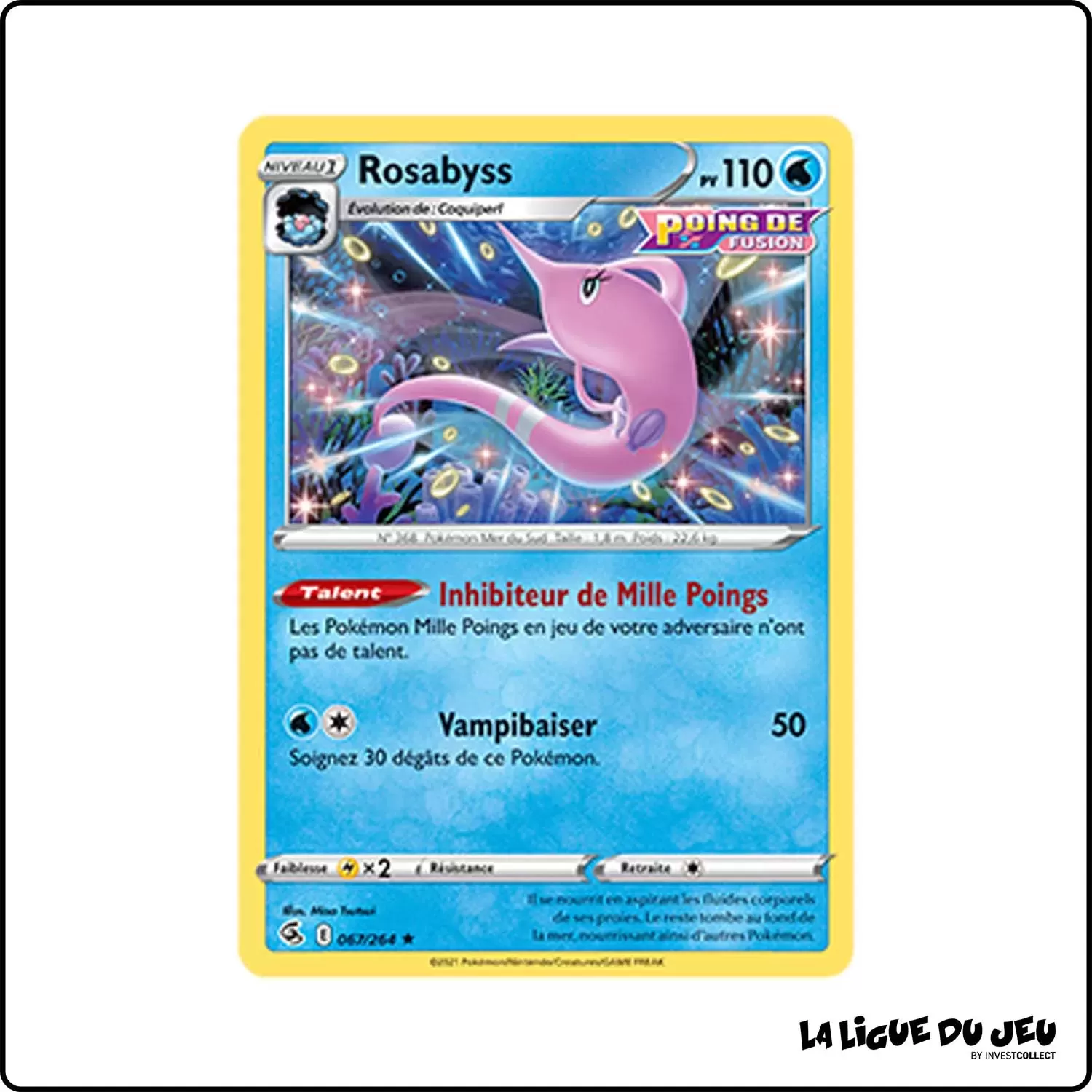 Rare - Pokemon - Poing de Fusion - Rosabyss 67/264