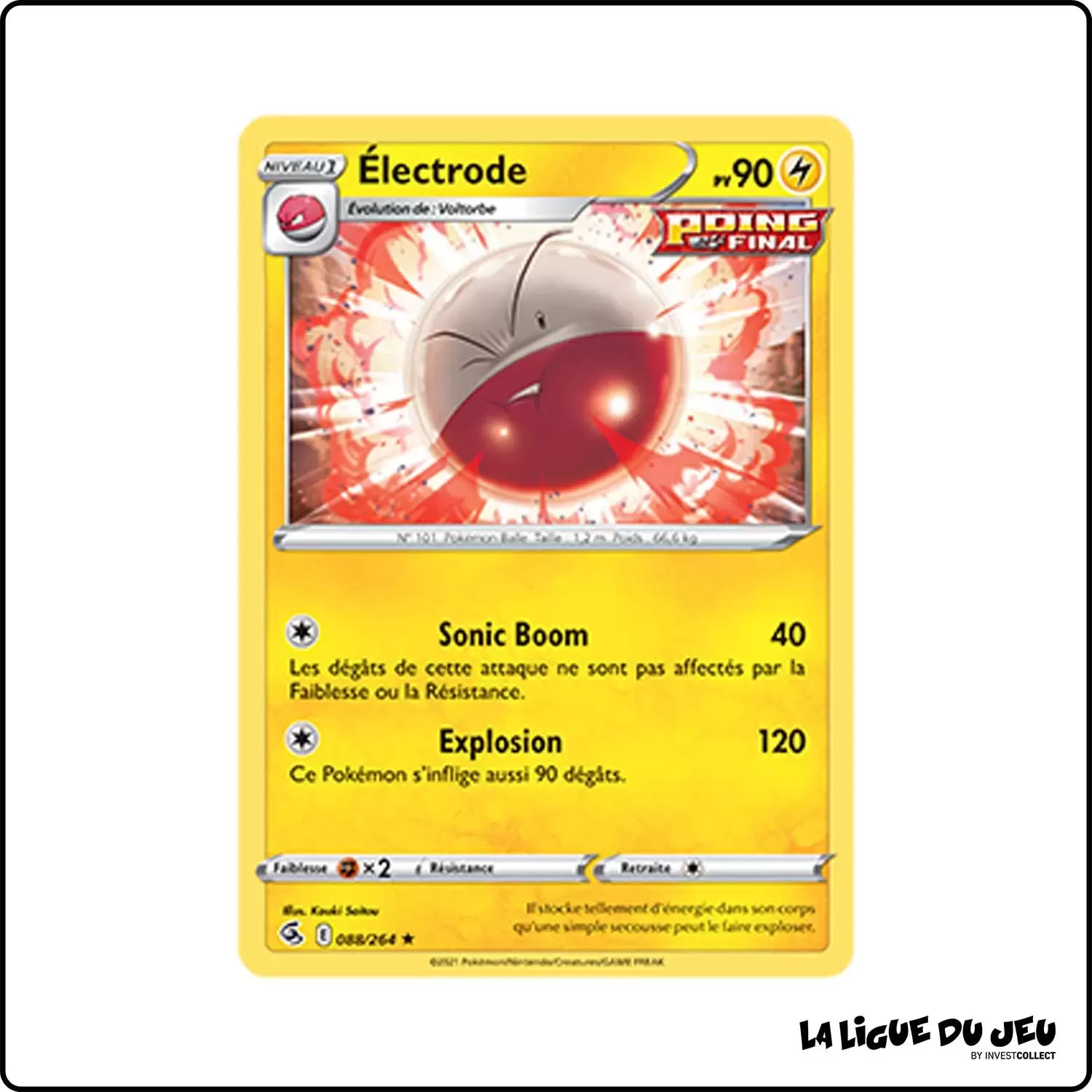 Rare - Pokemon - Poing de Fusion - Électrode 88/264