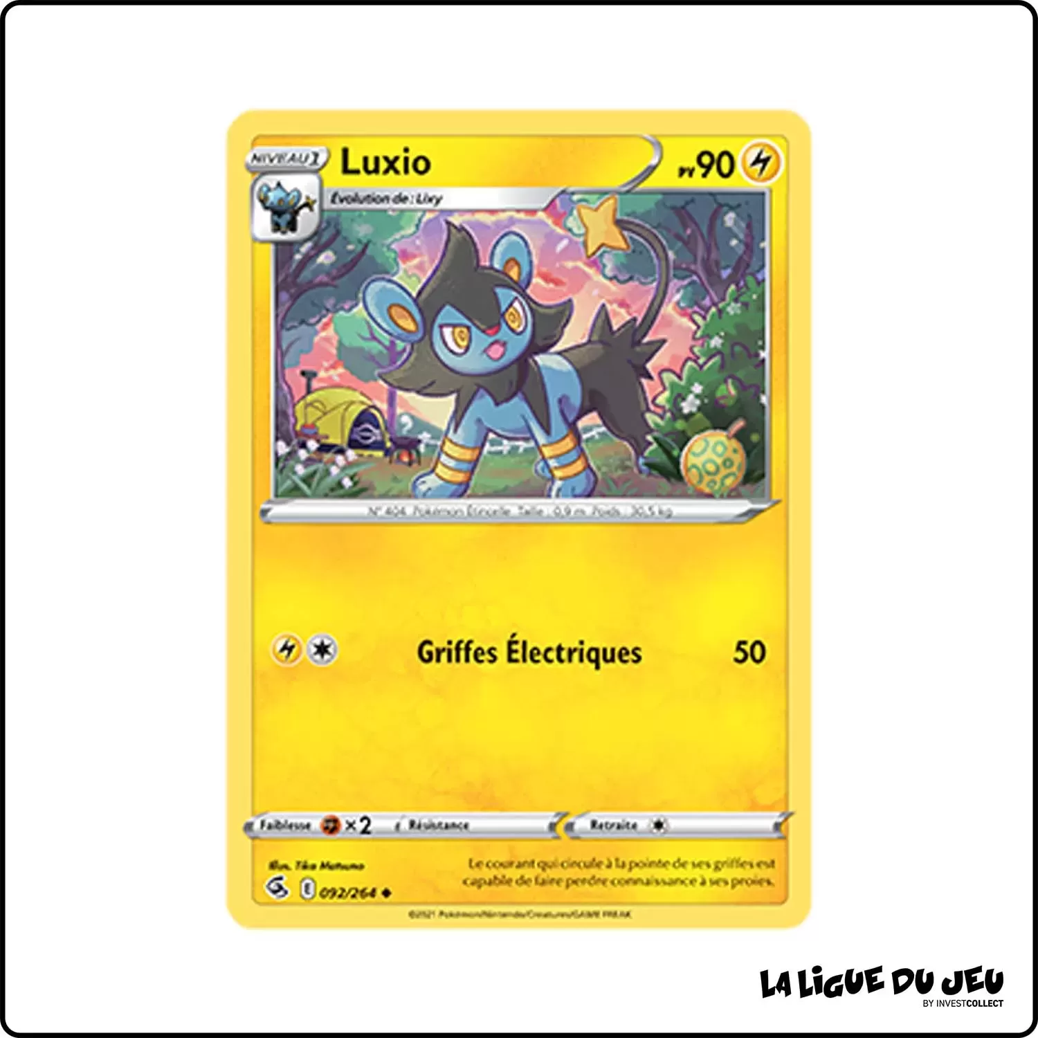 Peu commune - Pokemon - Poing de Fusion - Luxio 92/264